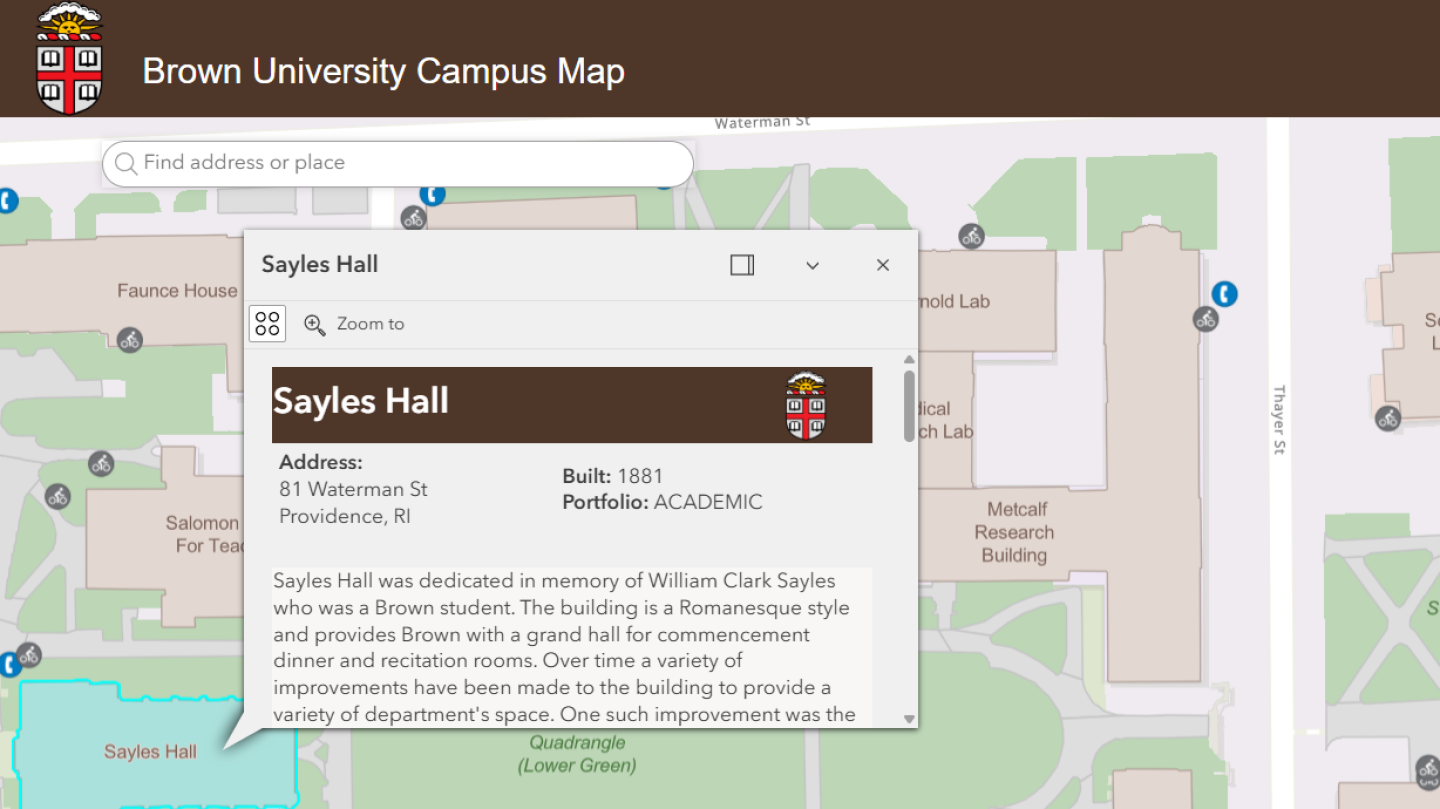Maps Facilities And Campus Operations Brown University