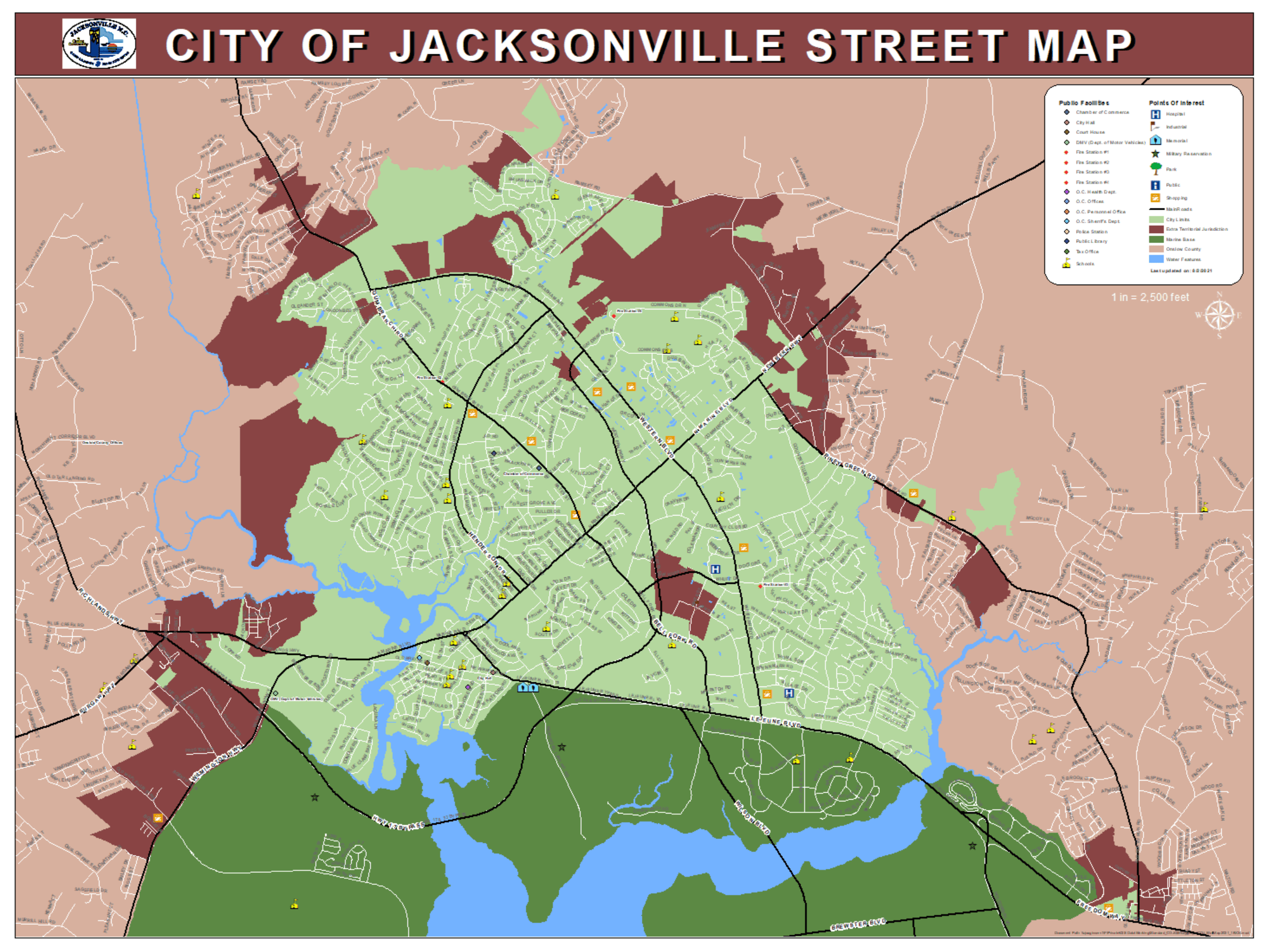 Maps For Download Jacksonville NC Official Website Maps For Download Jacksonville NC Official Website