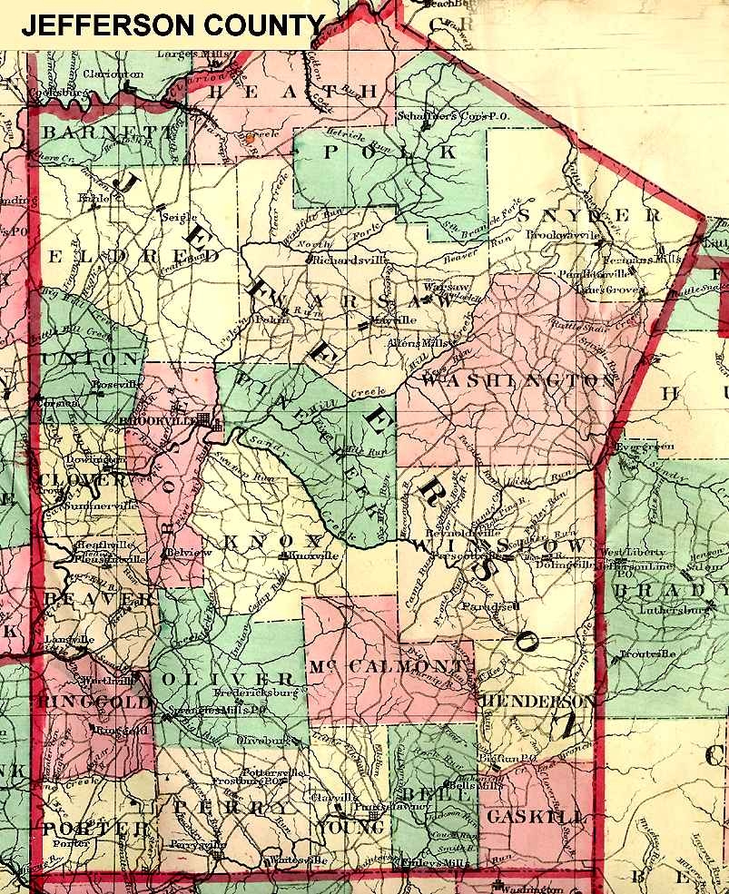 Maps Jefferson County PA Genealogy PAGenWeb