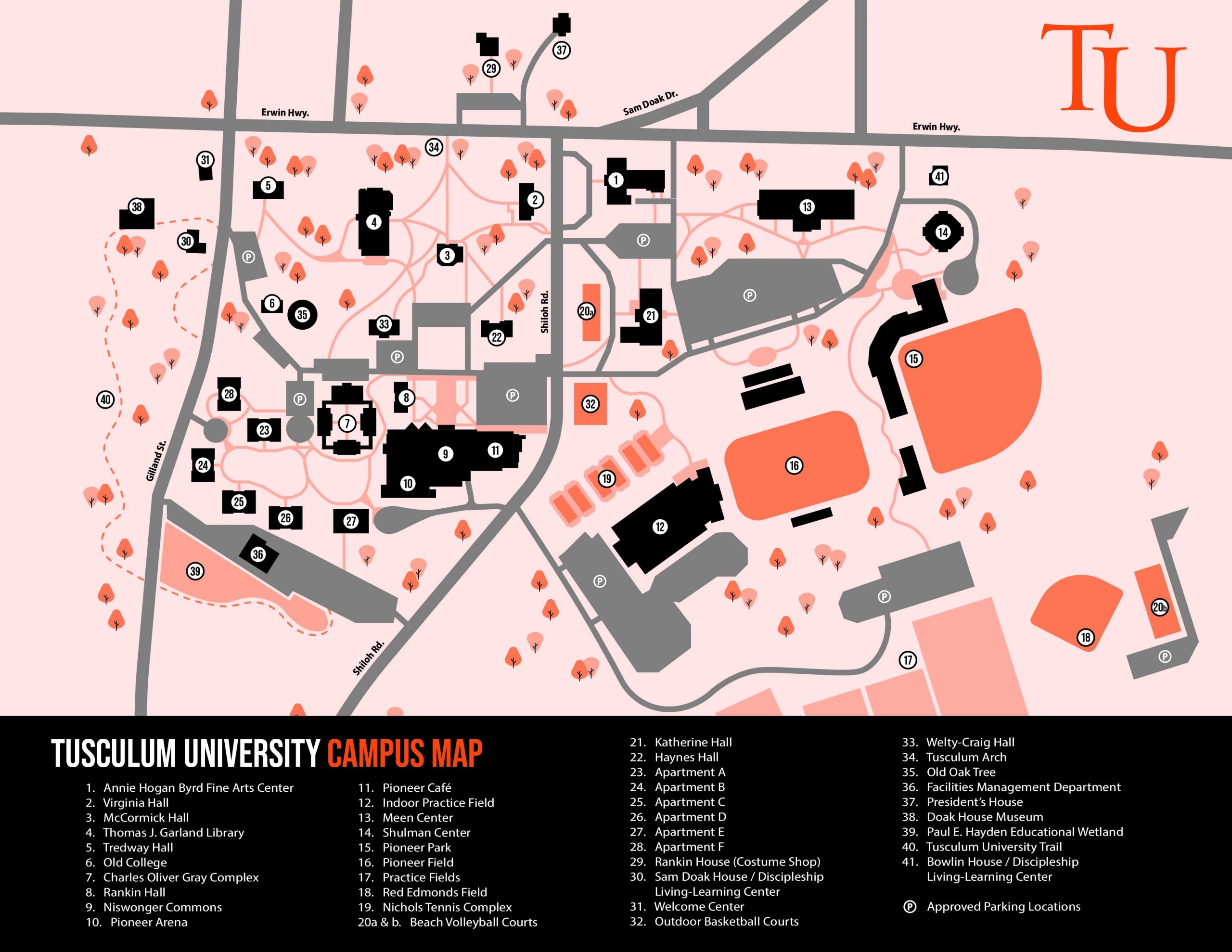 tennessee tech campus map