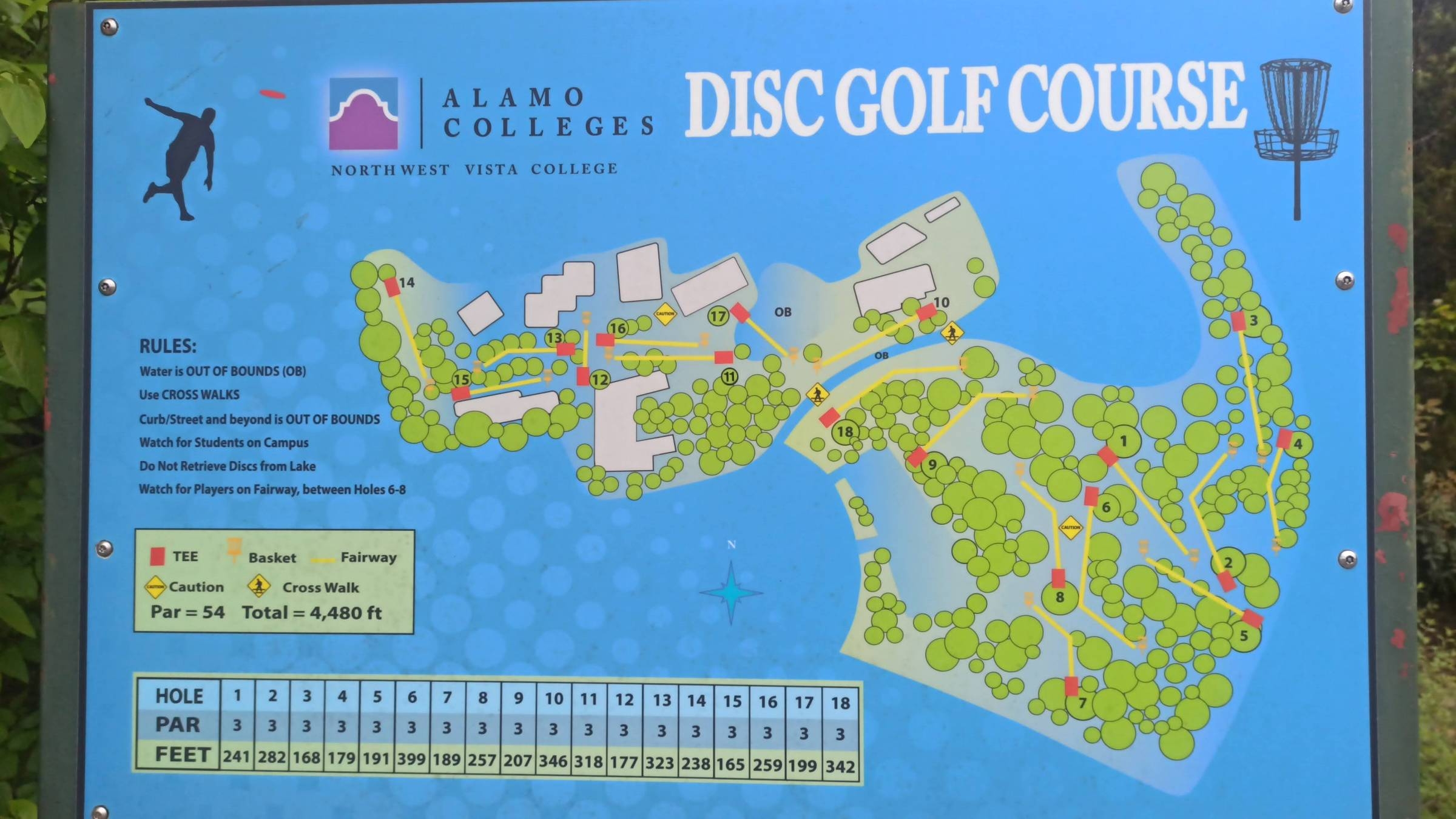 Maps Northwest Vista College San Antonio TX Disc Golf Scene