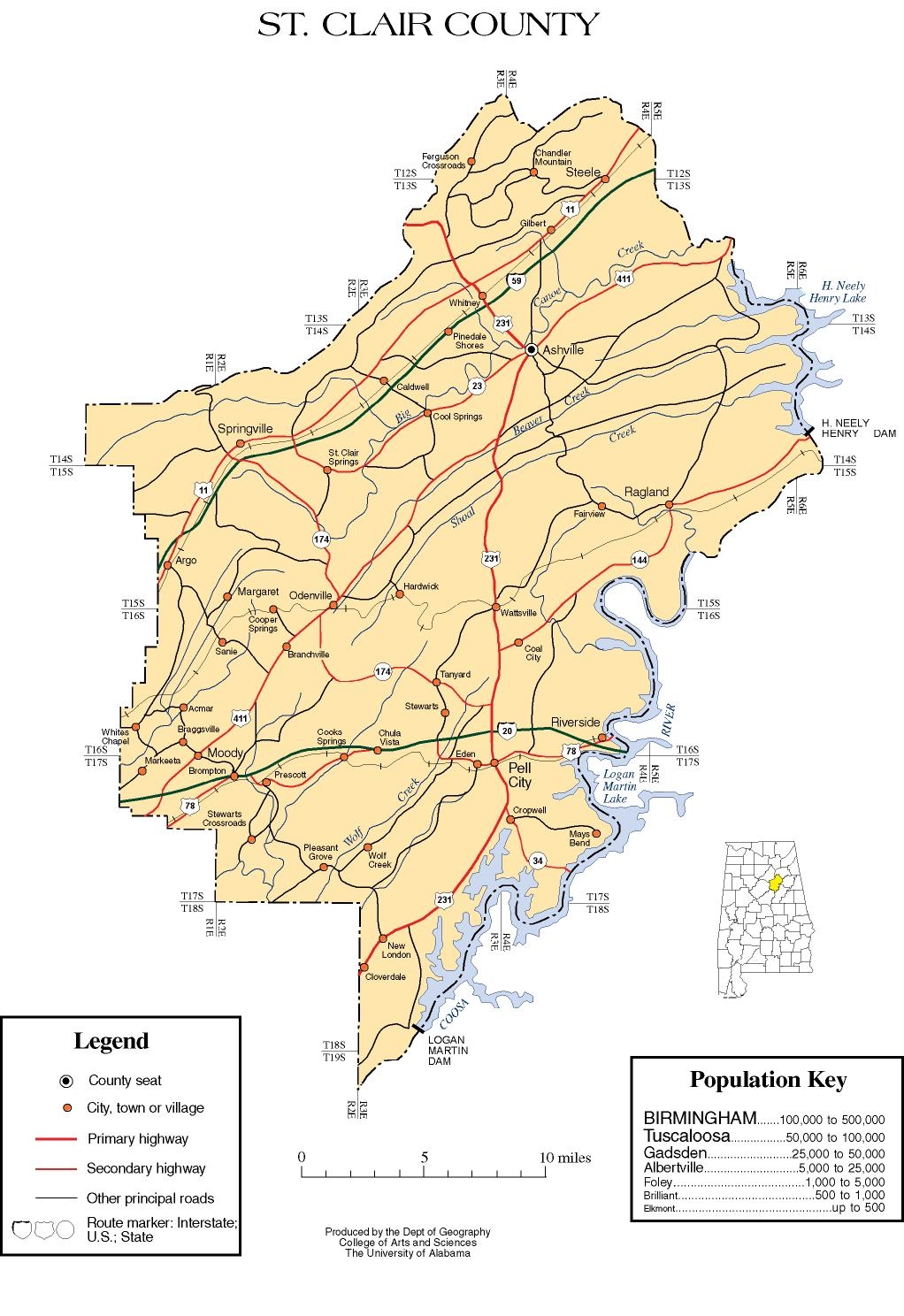 Maps Of St Clair County Maps Of St Clair County