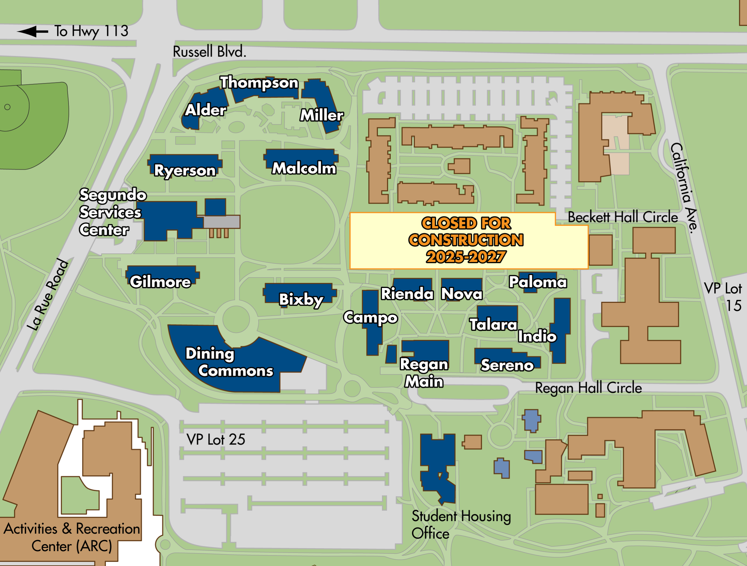Maps UC Davis Student Housing And Dining Services