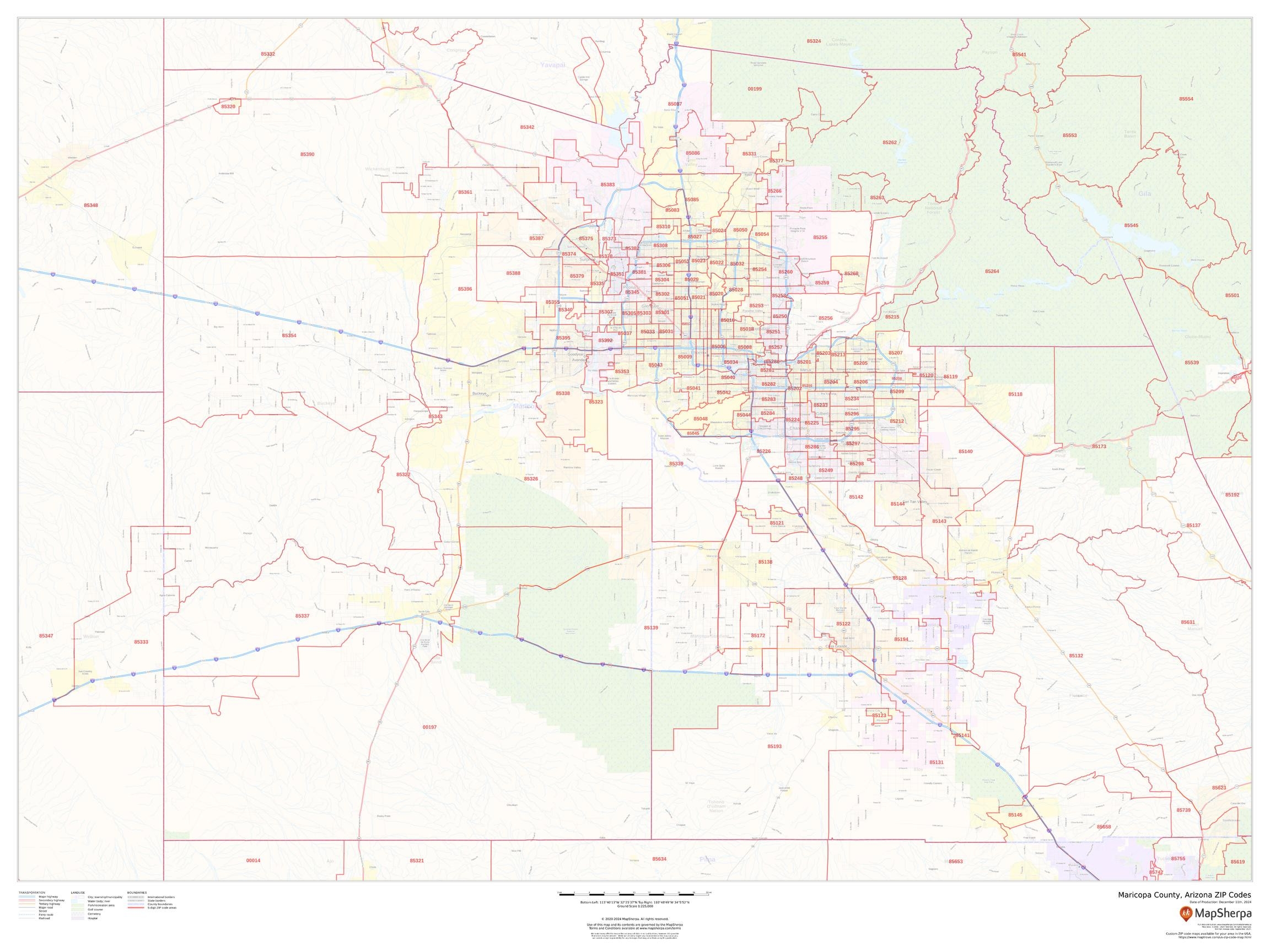 maricopa county zip code map maricopa county zip code map