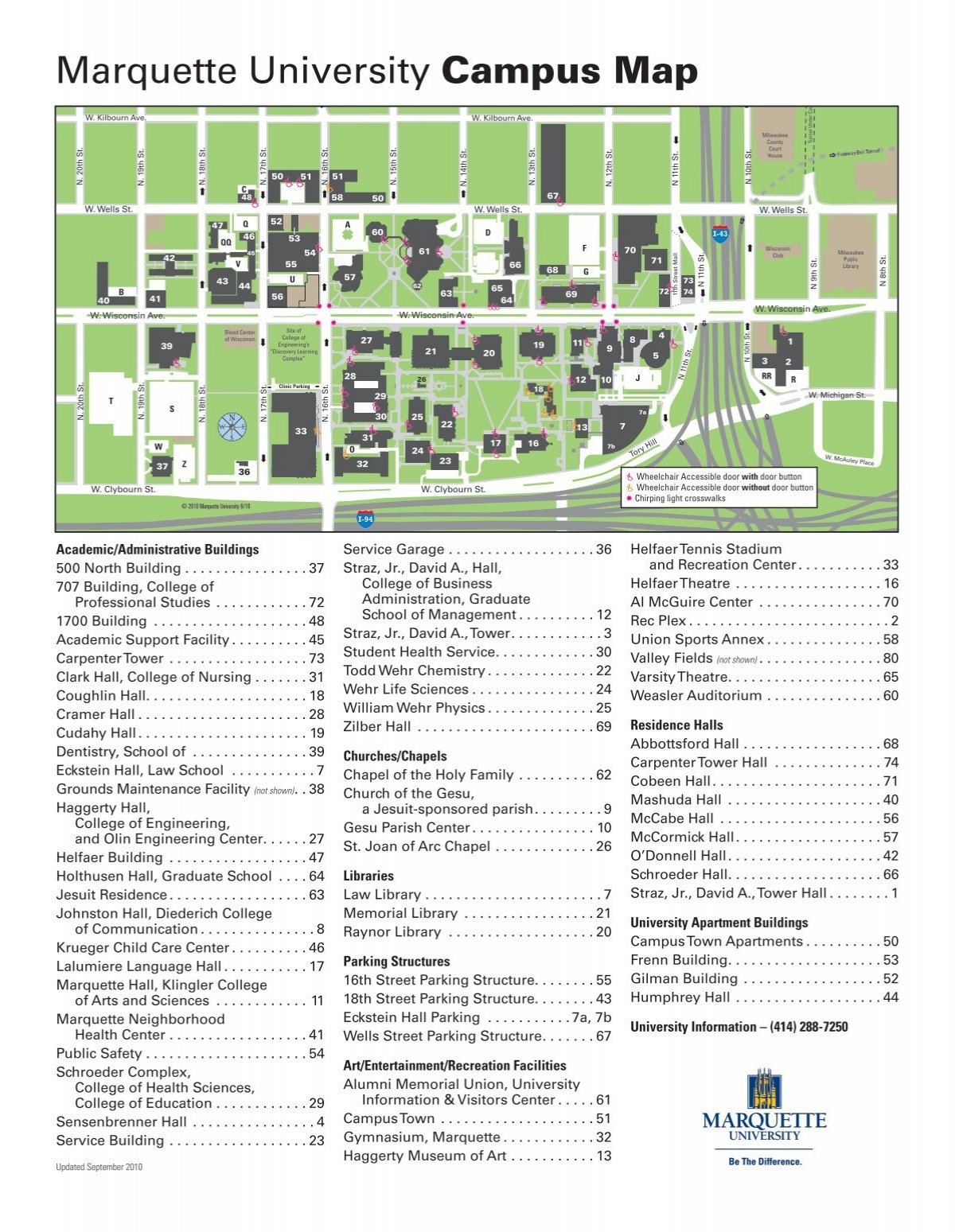 Marquette University Campus Map CALI Conference For Law 