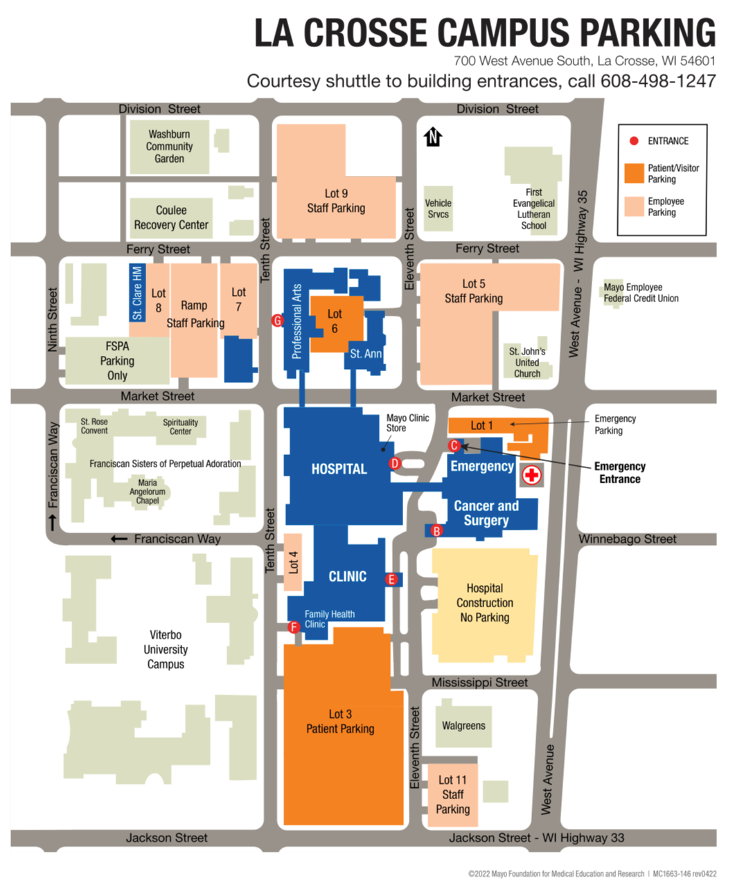 Mayo Adjusts Parking For Construction Of New Hospital Building In La Crosse Health News8000