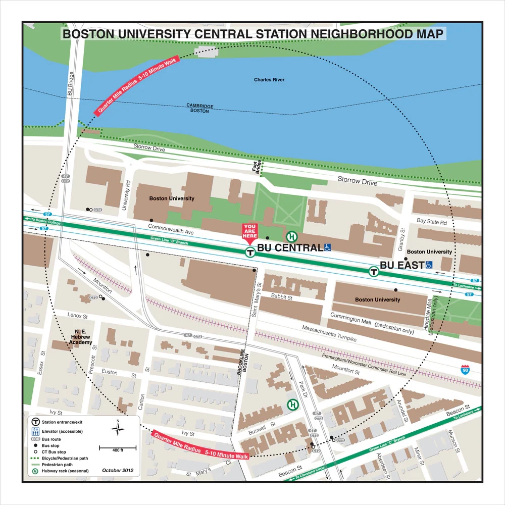 boston university campus map