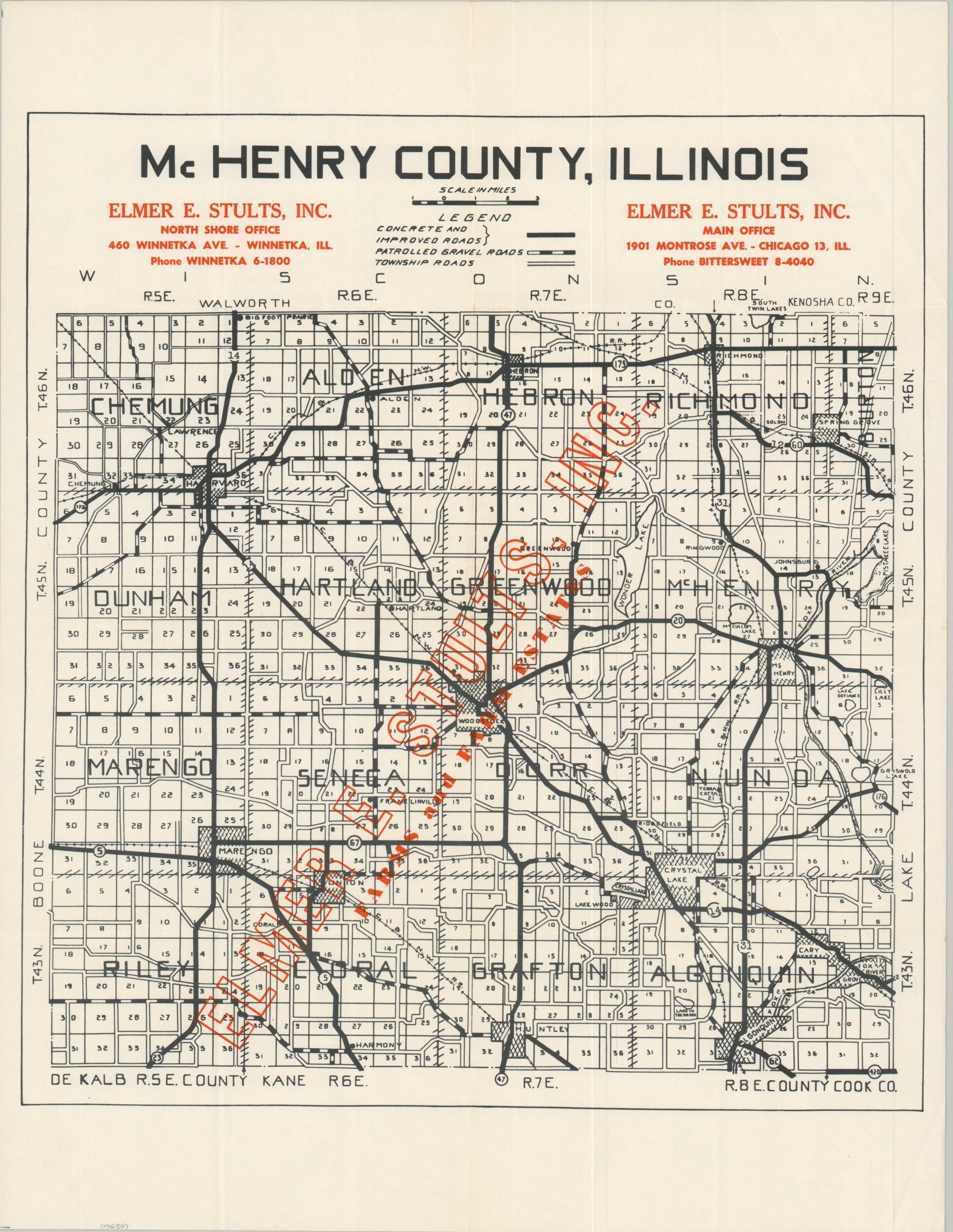 McHenry County Illinois Curtis Wright Maps