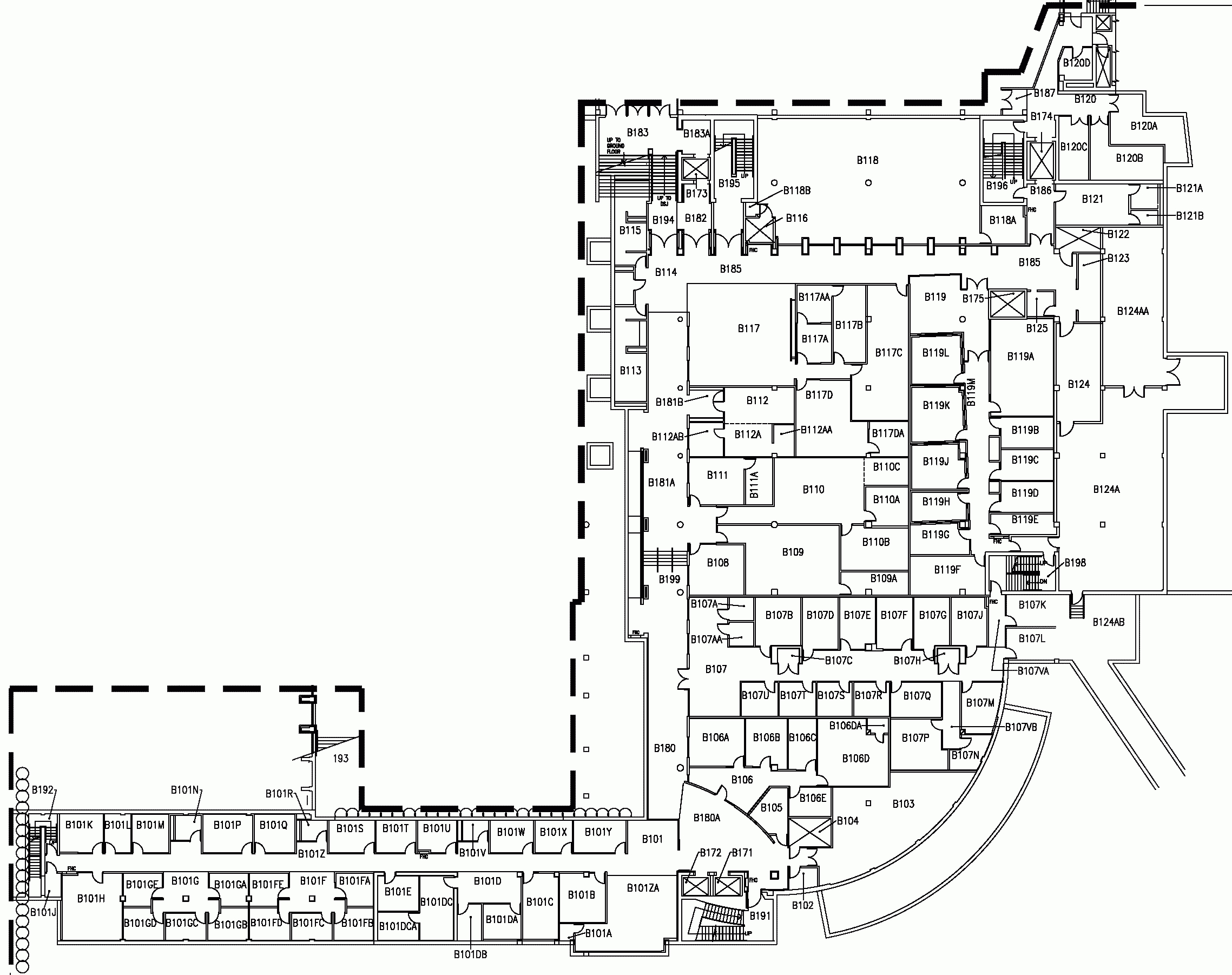 McMaster University Student Center MUSC Basement Floor Map