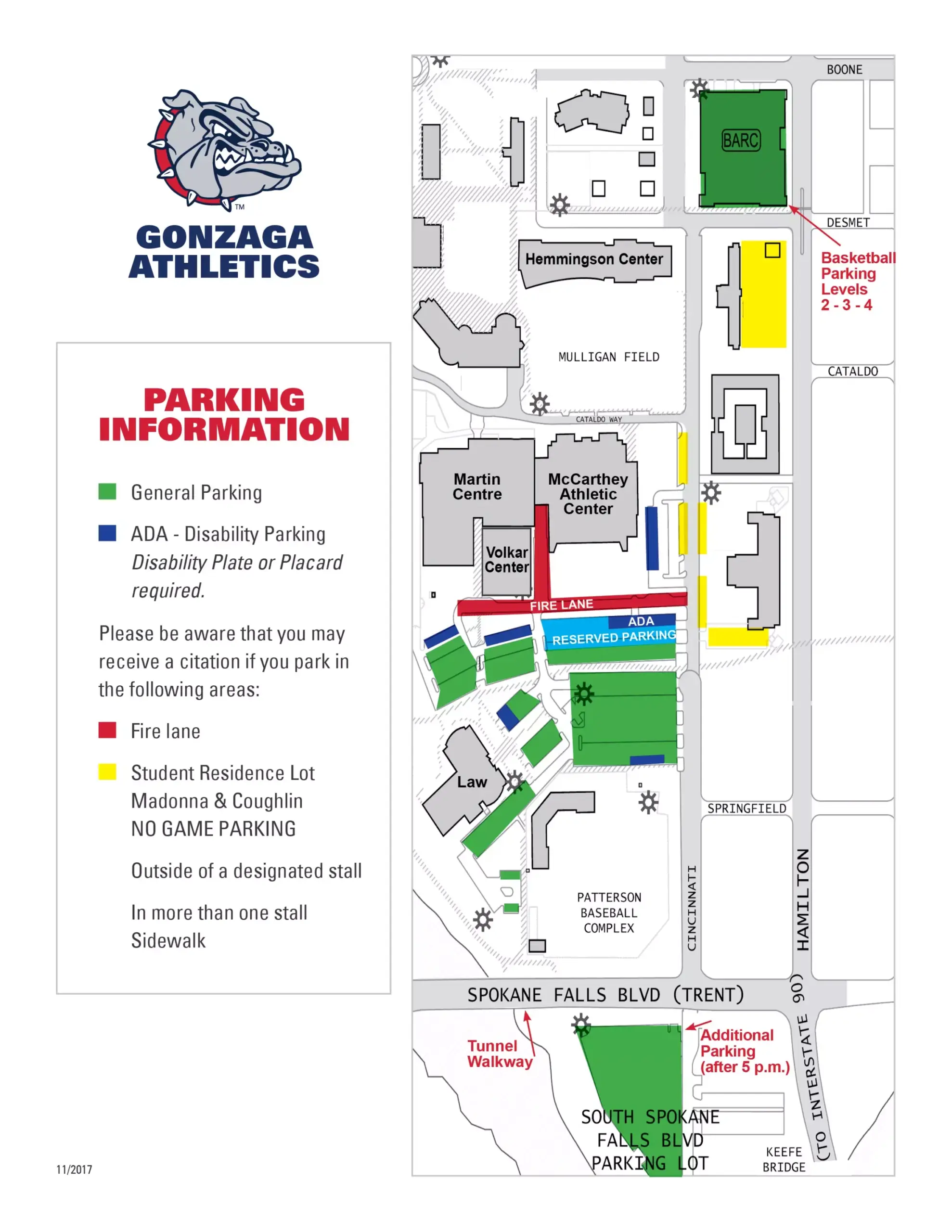 gonzaga university campus map