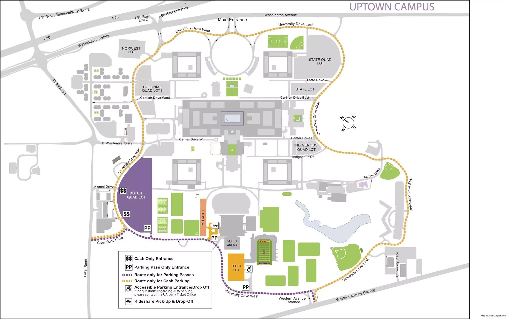 ualbany map of campus