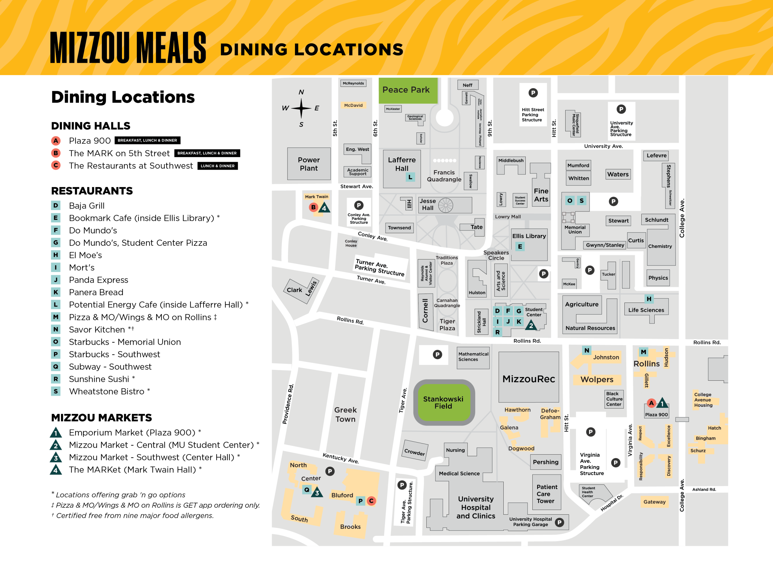 Menus Locations Campus Dining Services University Of Missouri