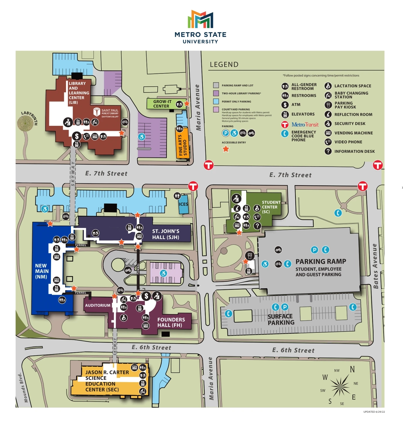 Metropolitan State University Campus Map All Maps
