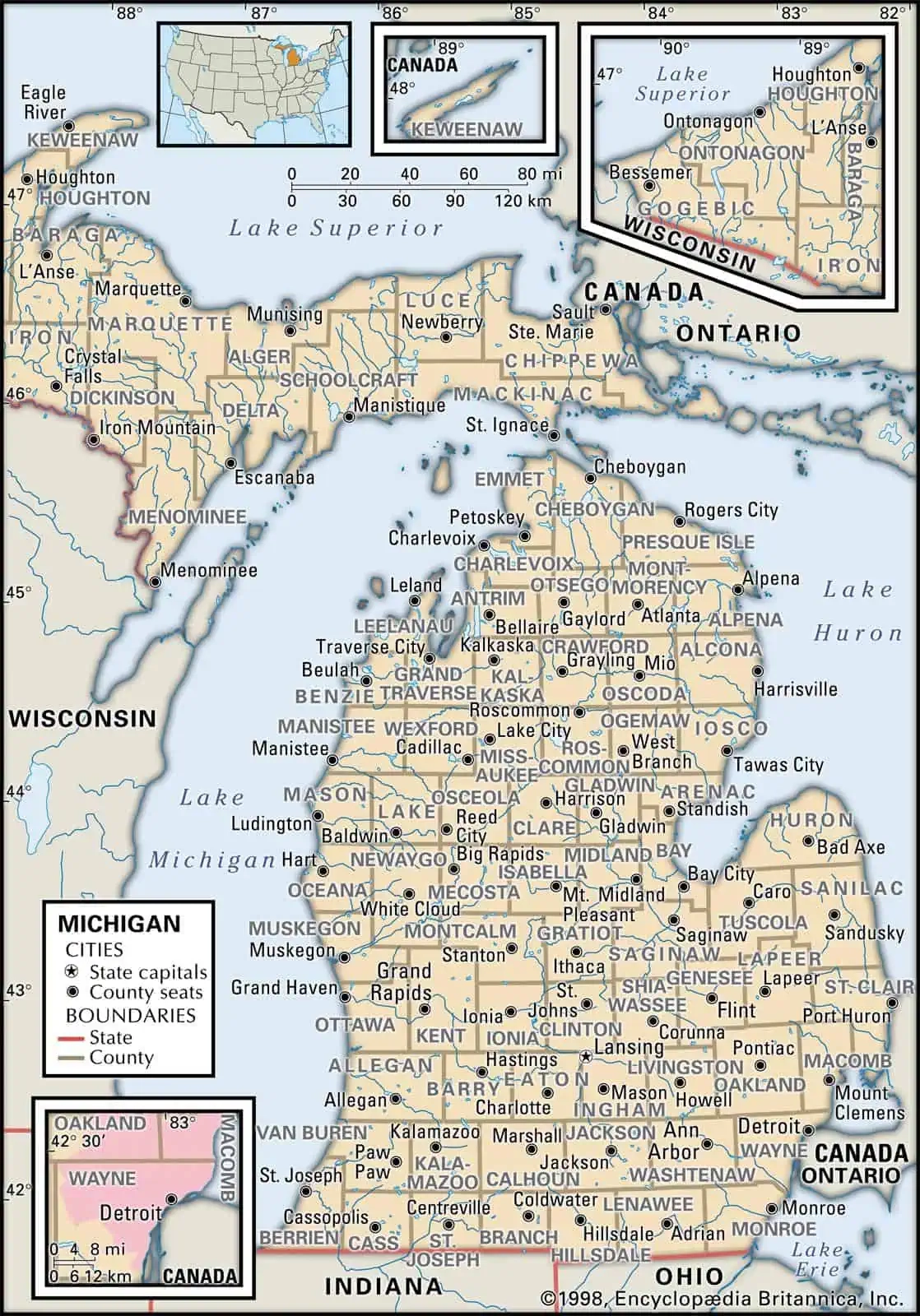 Michigan County Maps Interactive History Complete List Michigan County Maps Interactive History Complete List