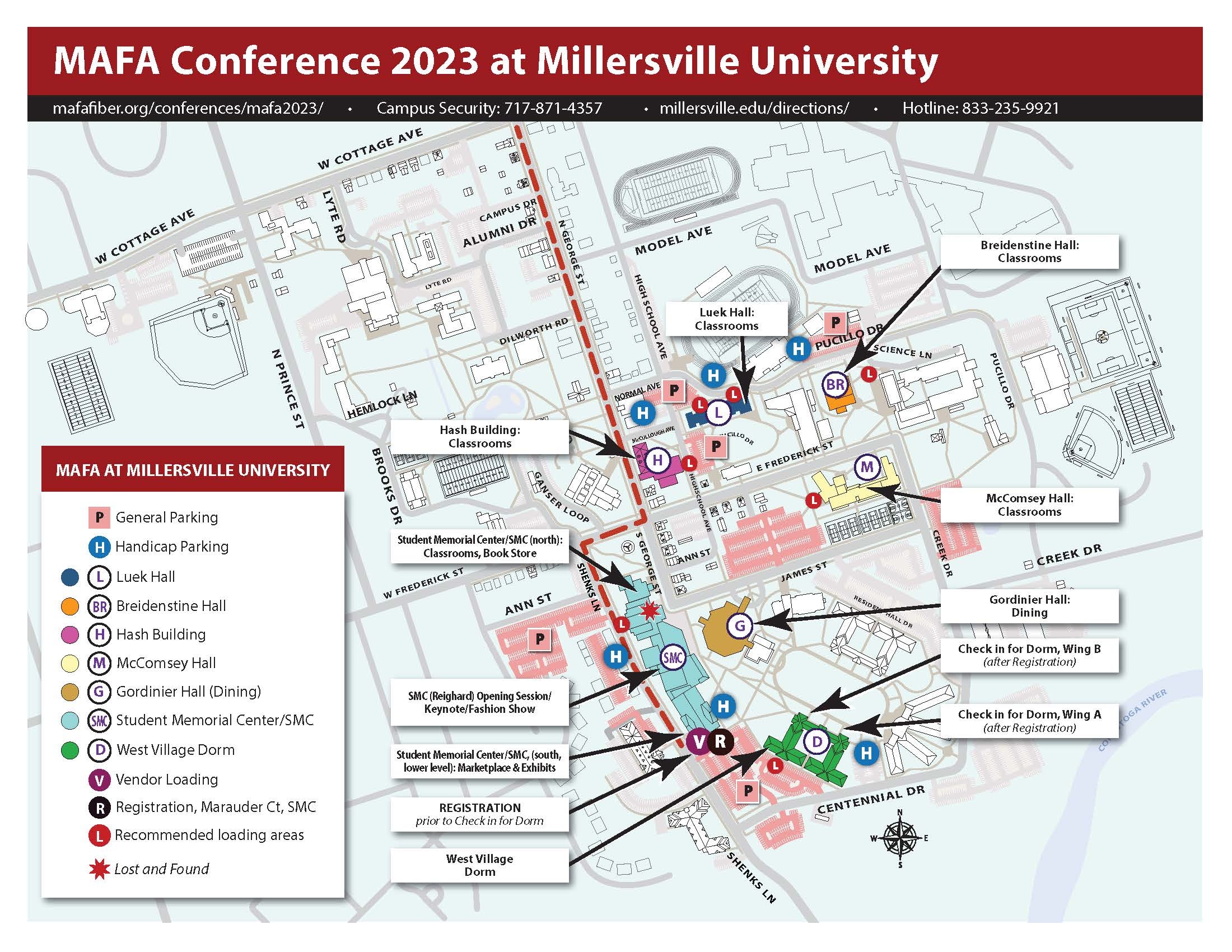 MidAtlantic Fiber AssociationMillersville University Campus Map MidAtlantic Fiber Association