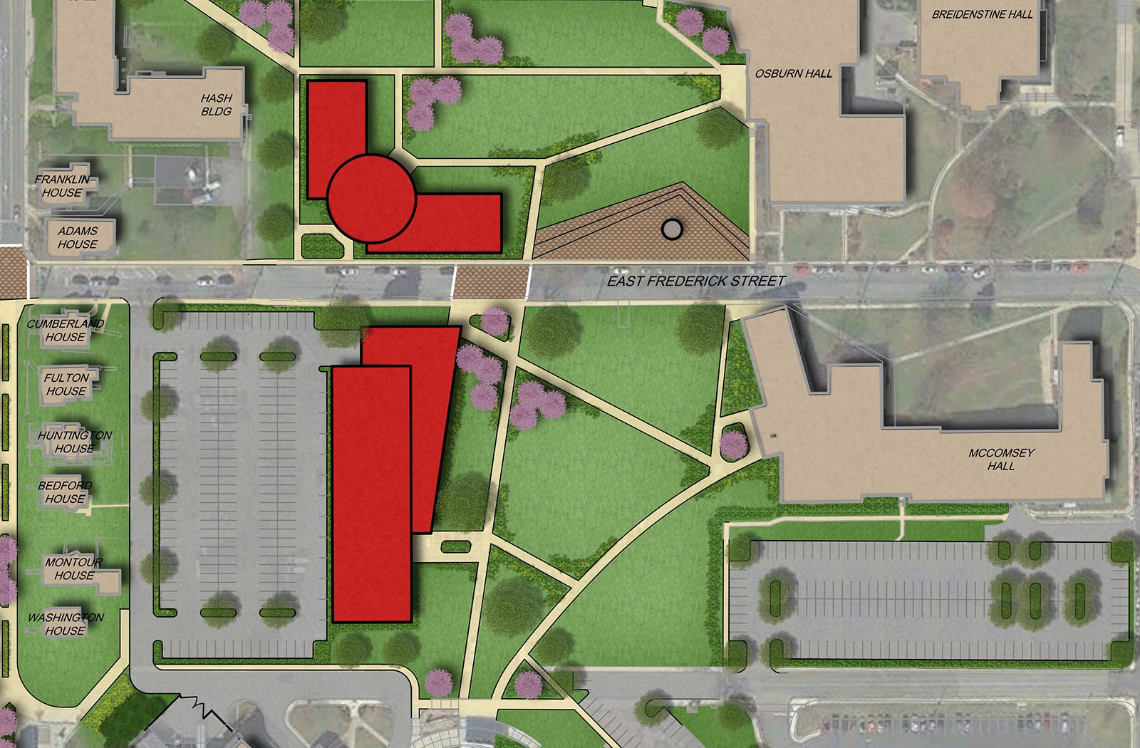 millersville university campus map