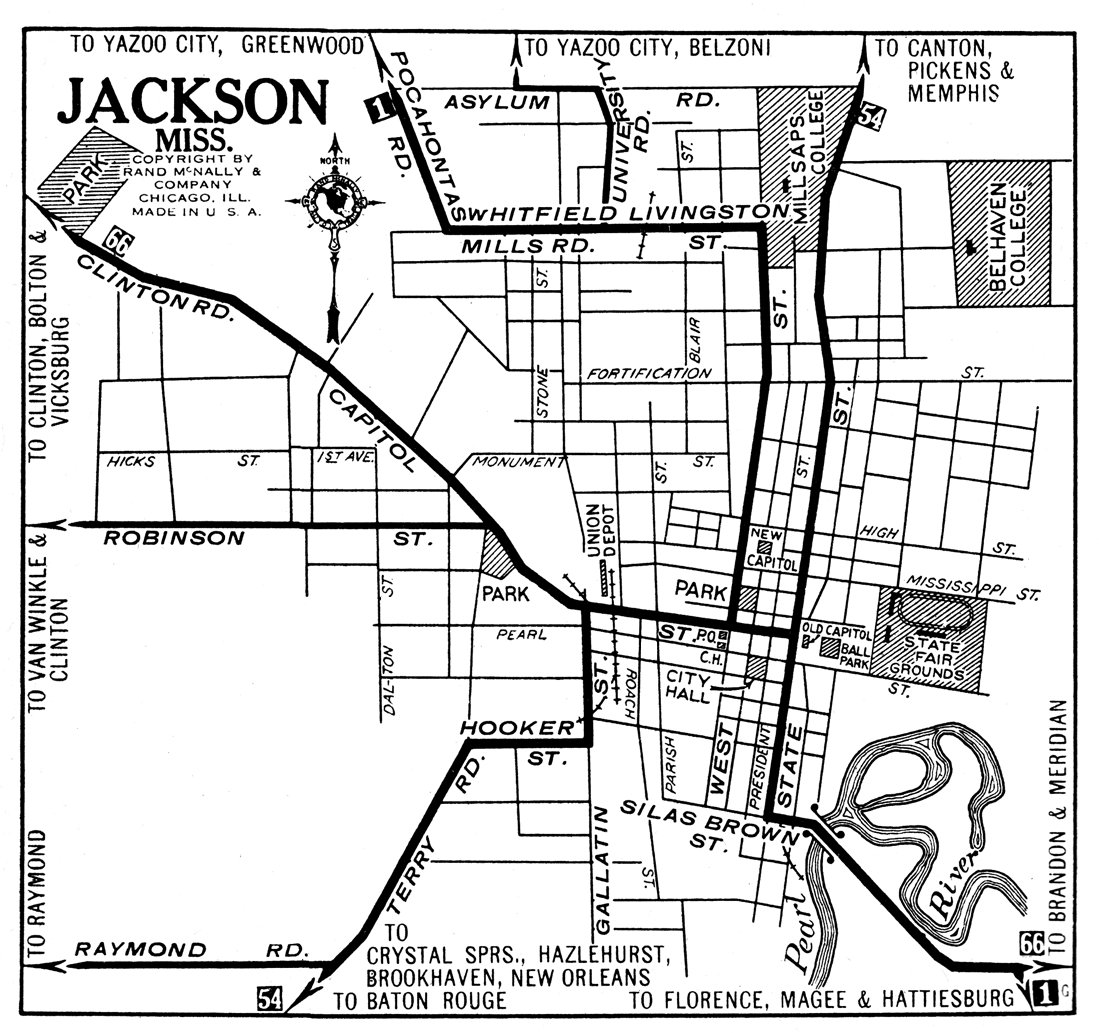 Mississippi City Maps At AmericanRoads