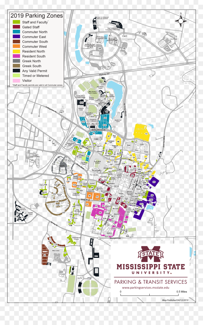 Mississippi State Campus Map HD Png Download Vhv