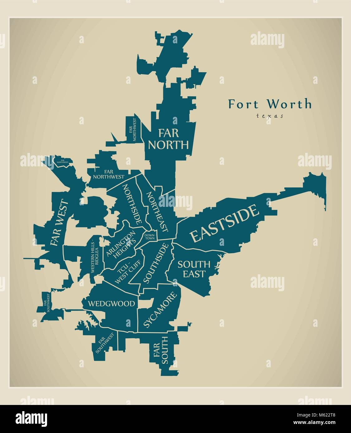 fort worth city map