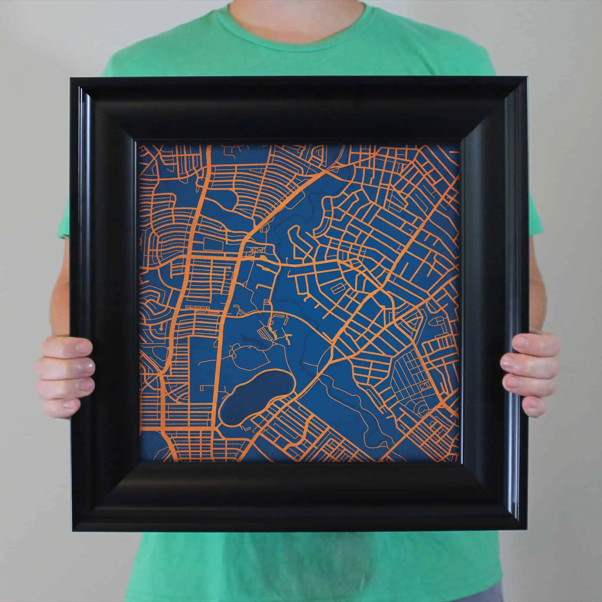 Morgan State University Campus Map Art By City Prints The Map Shop