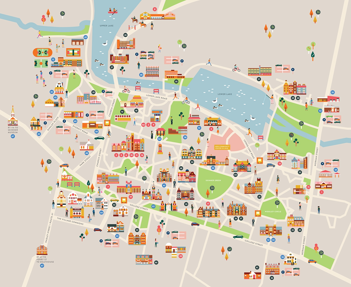 Mount Holyoke College Campus Map Behance