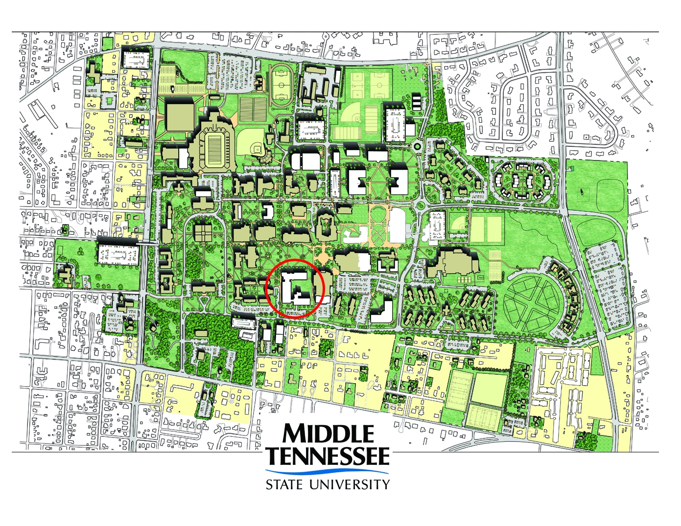 MTSU Science Building On Campus Planning Map MTSU News