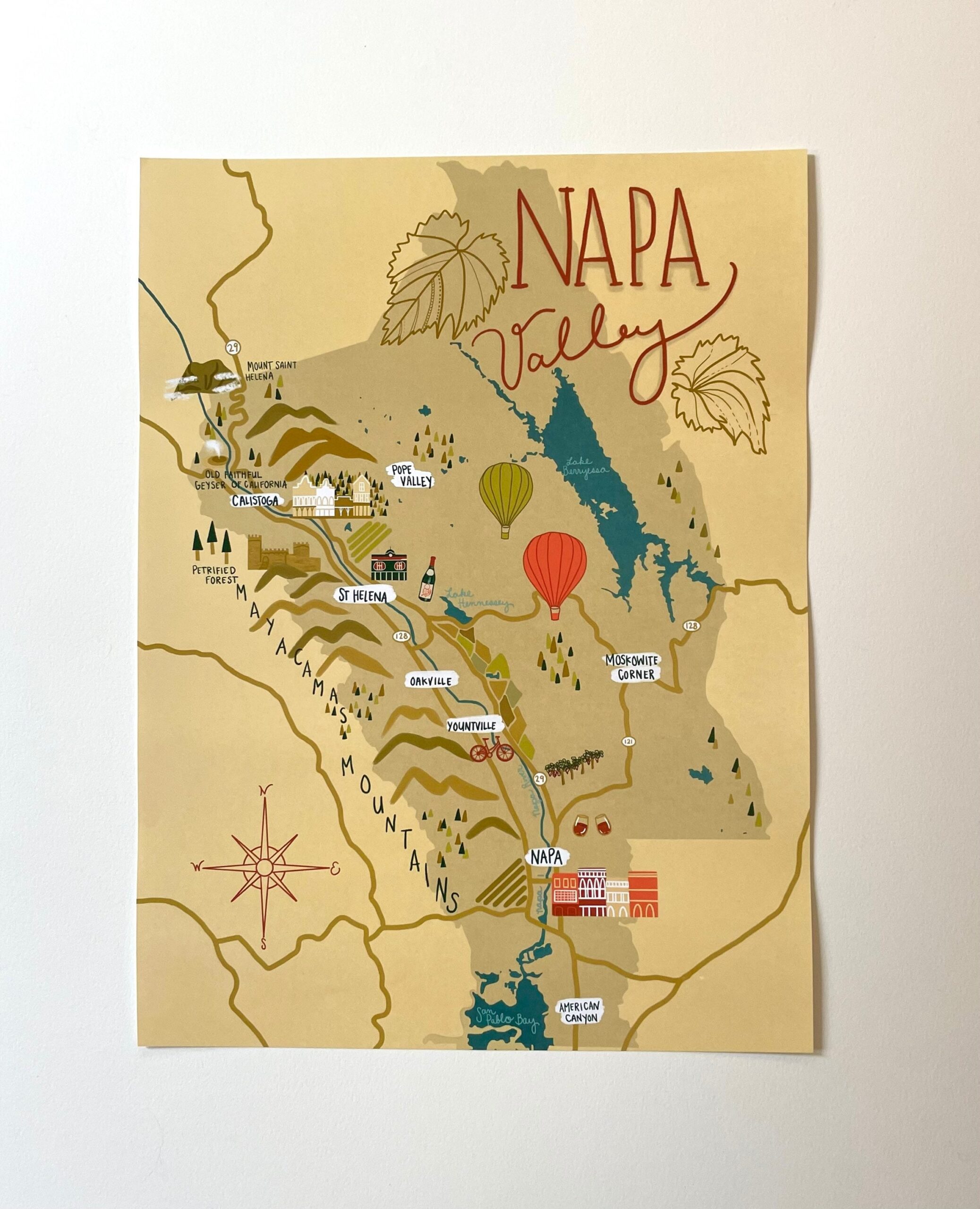 napa county california map