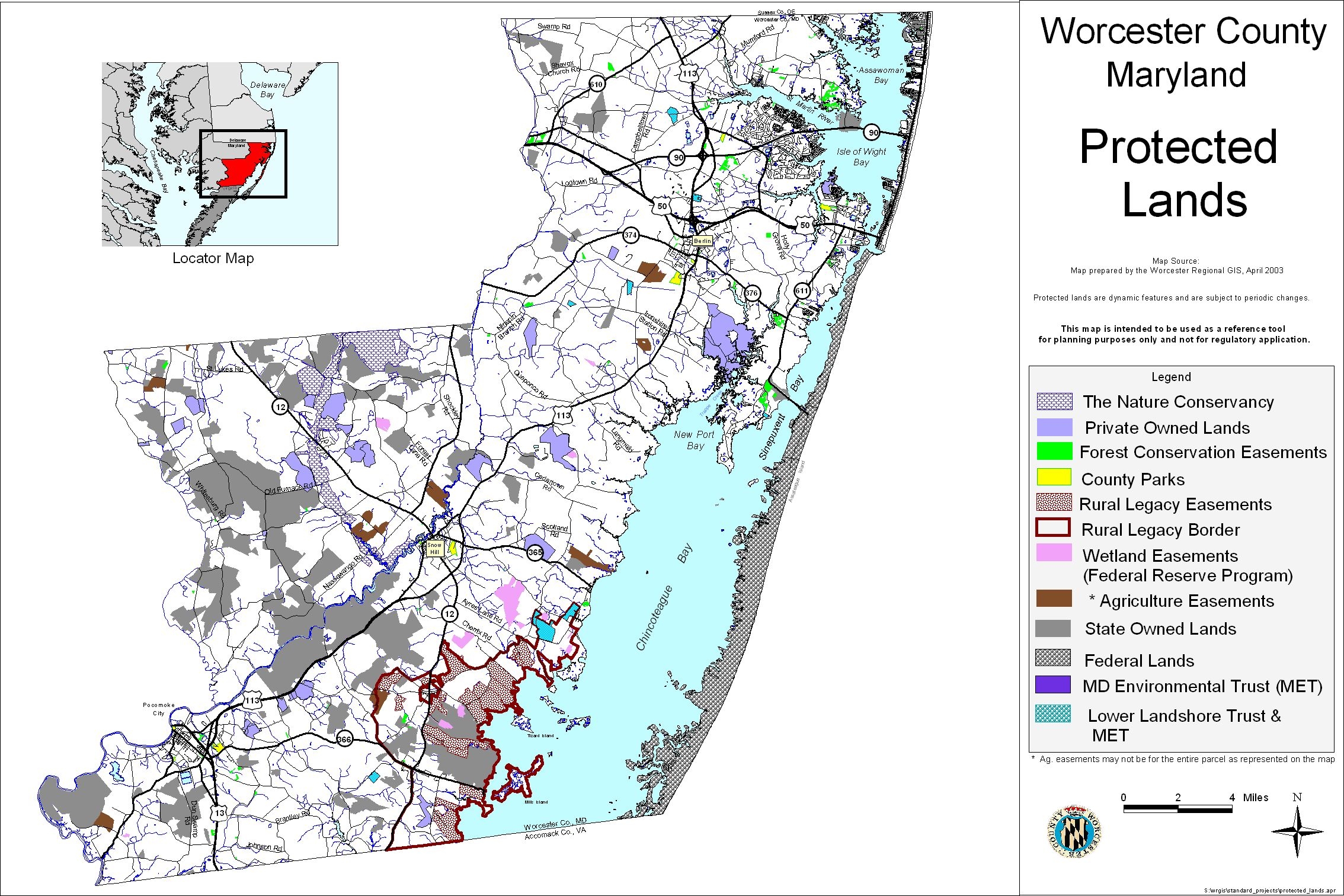 map of worcester county map of worcester county