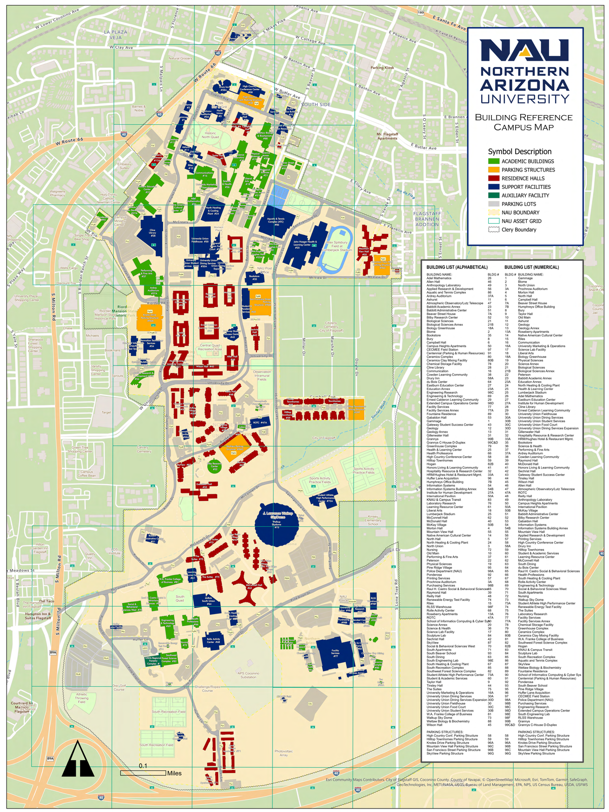 nau campus map flagstaff