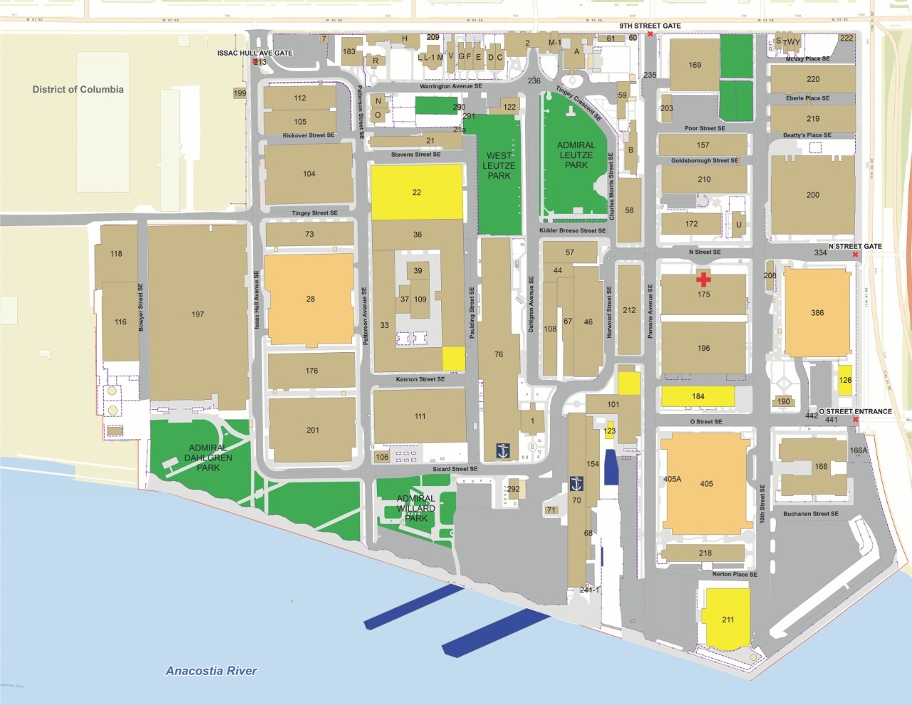map of usna campus