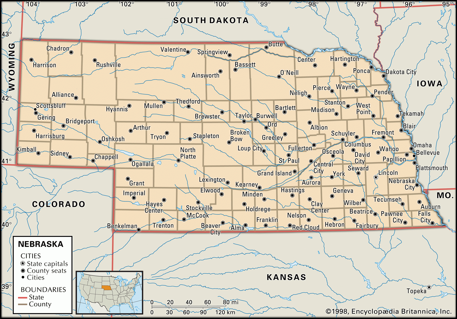 Nebraska Geography Capital Map Population History Facts Britannica Nebraska Geography Capital Map Population History Facts Britannica