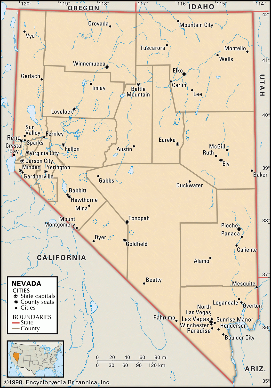 Nevada History Geography Capital Cities Population Facts Britannica