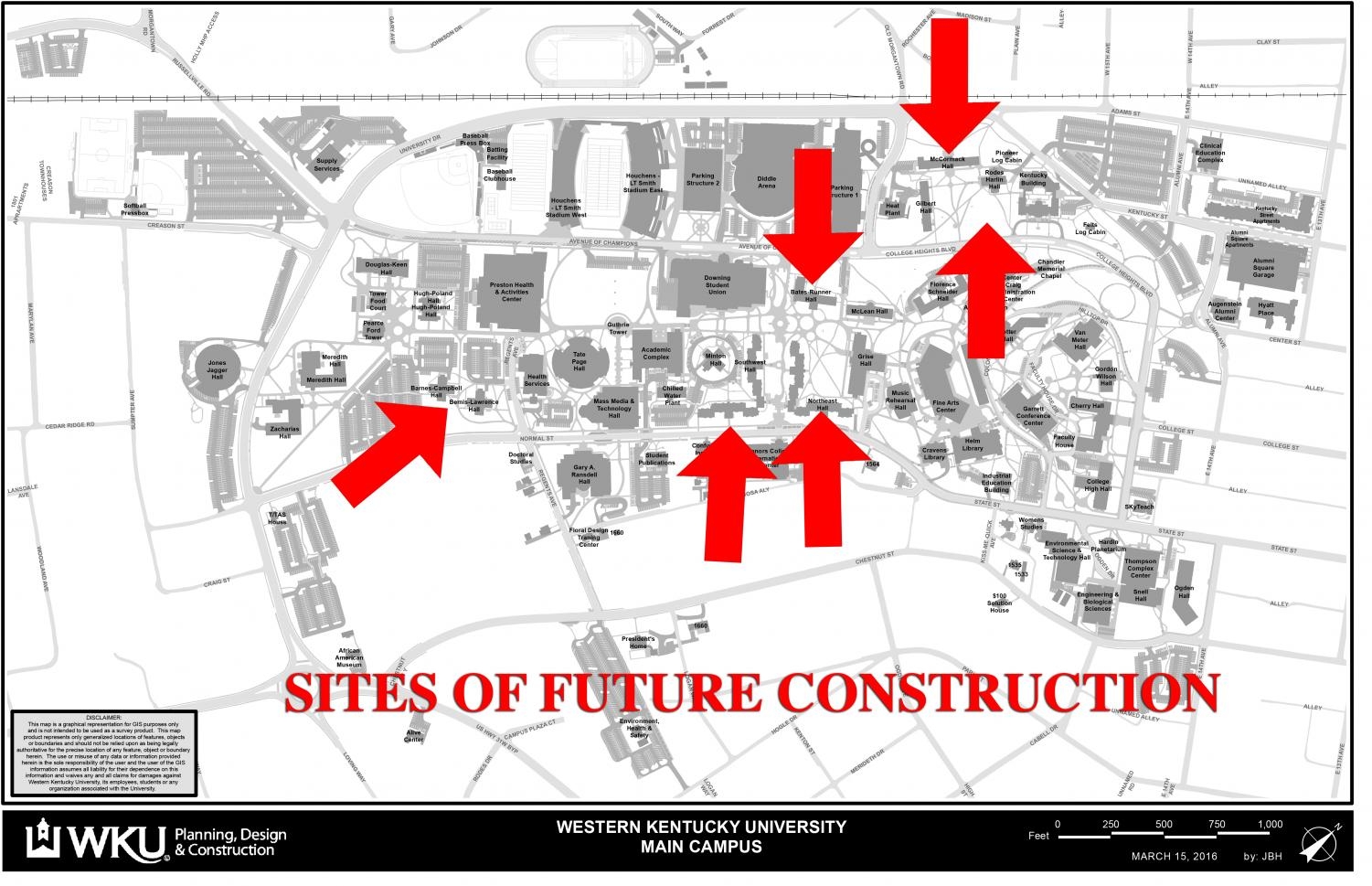 western ky university campus map