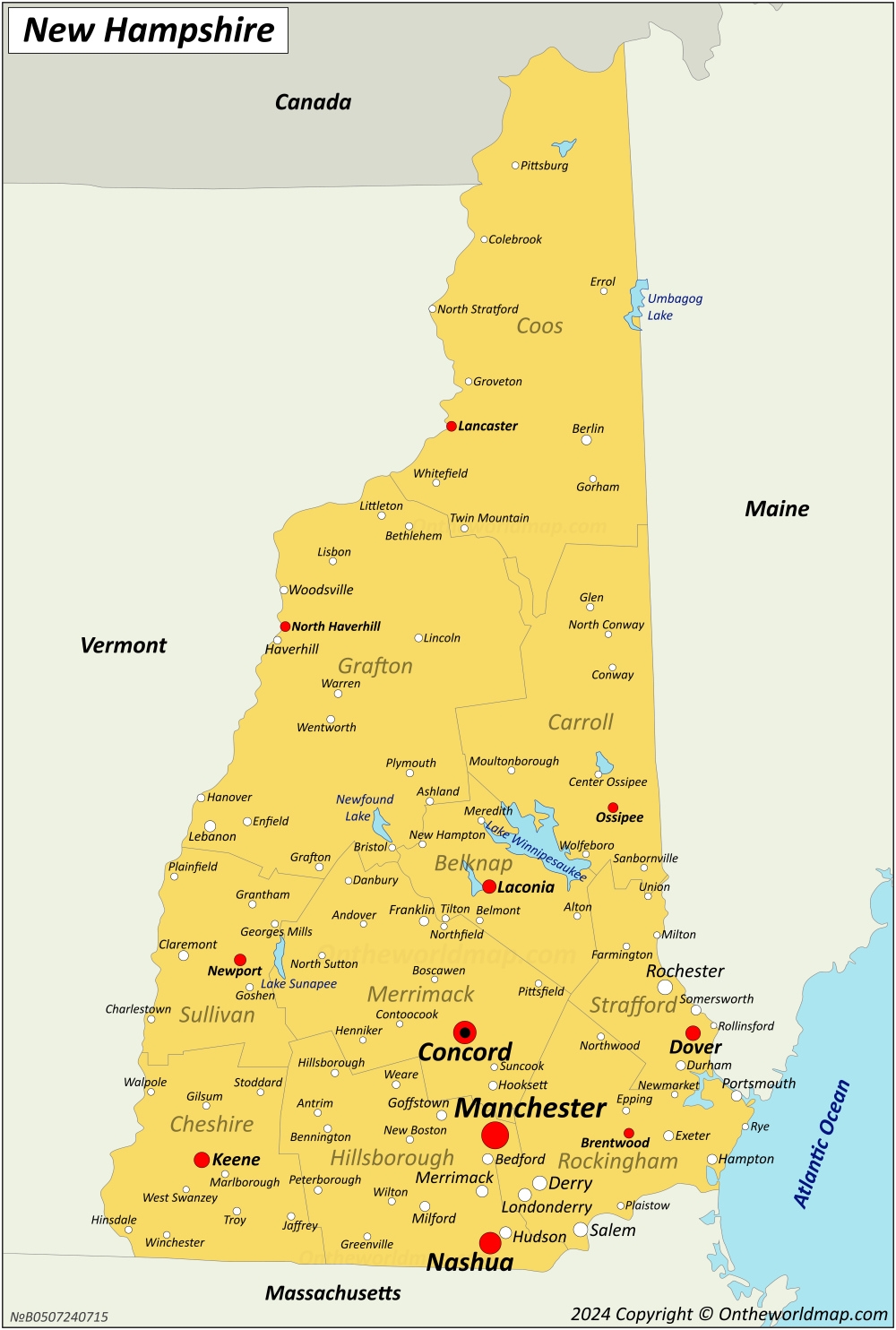 New Hampshire Cities Map List Of The 30 Largest Cities In New Hampshire By Population Ontheworldmap New Hampshire Cities Map List Of The 30 Largest Cities In New Hampshire By Population Ontheworldmap