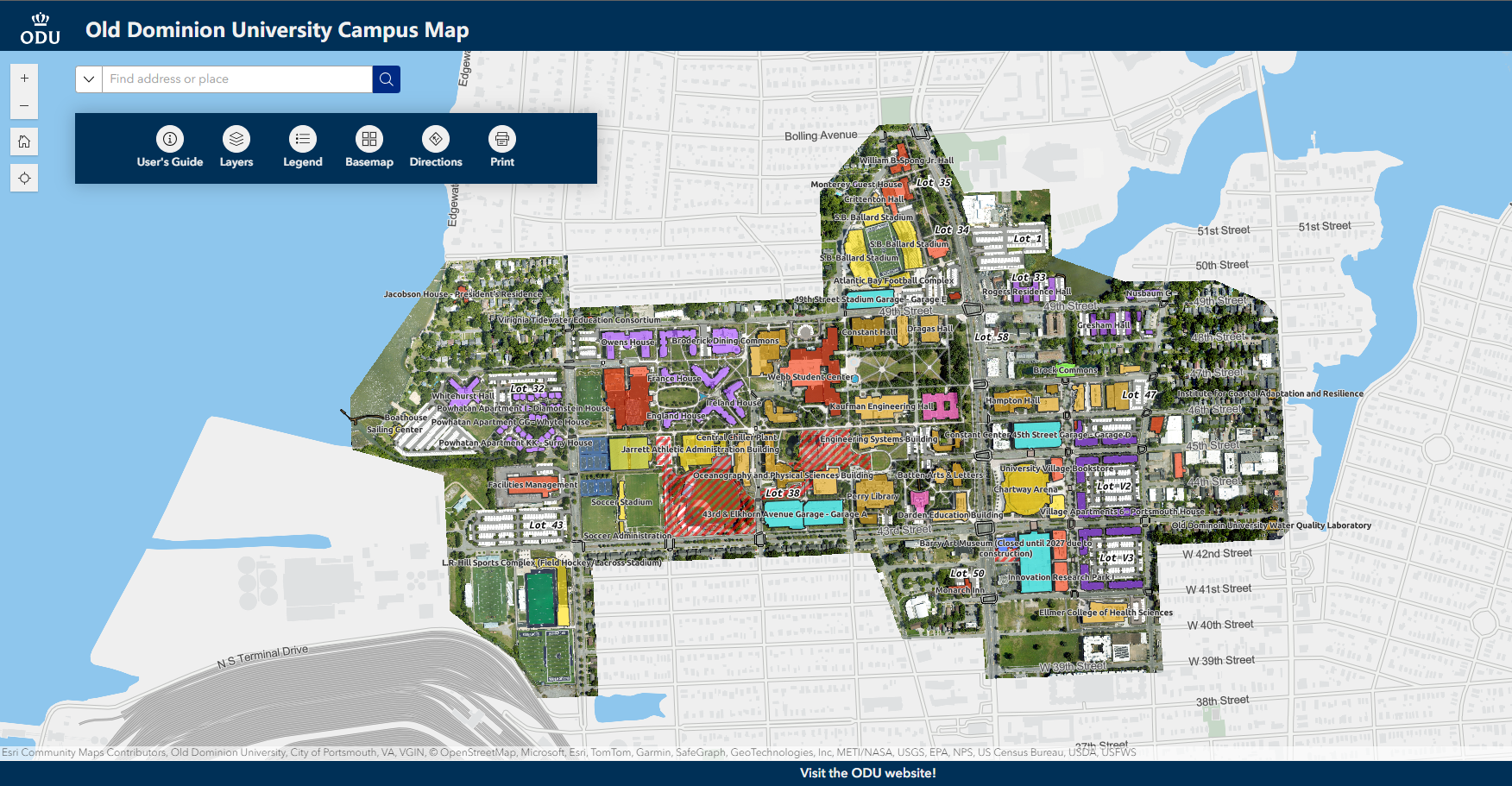 New Interactive ODU Campus Map Old Dominion University New Interactive ODU Campus Map Old Dominion University