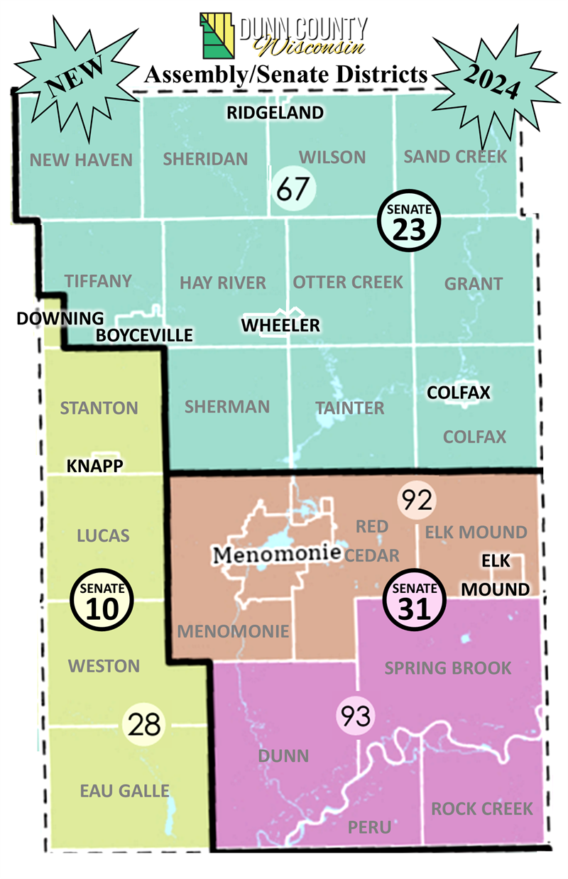 New Legislative Maps Dunn County WI