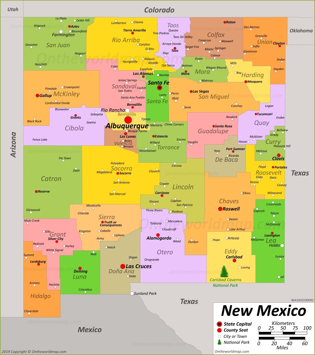 New Mexico State Map USA Maps Of New Mexico NM 