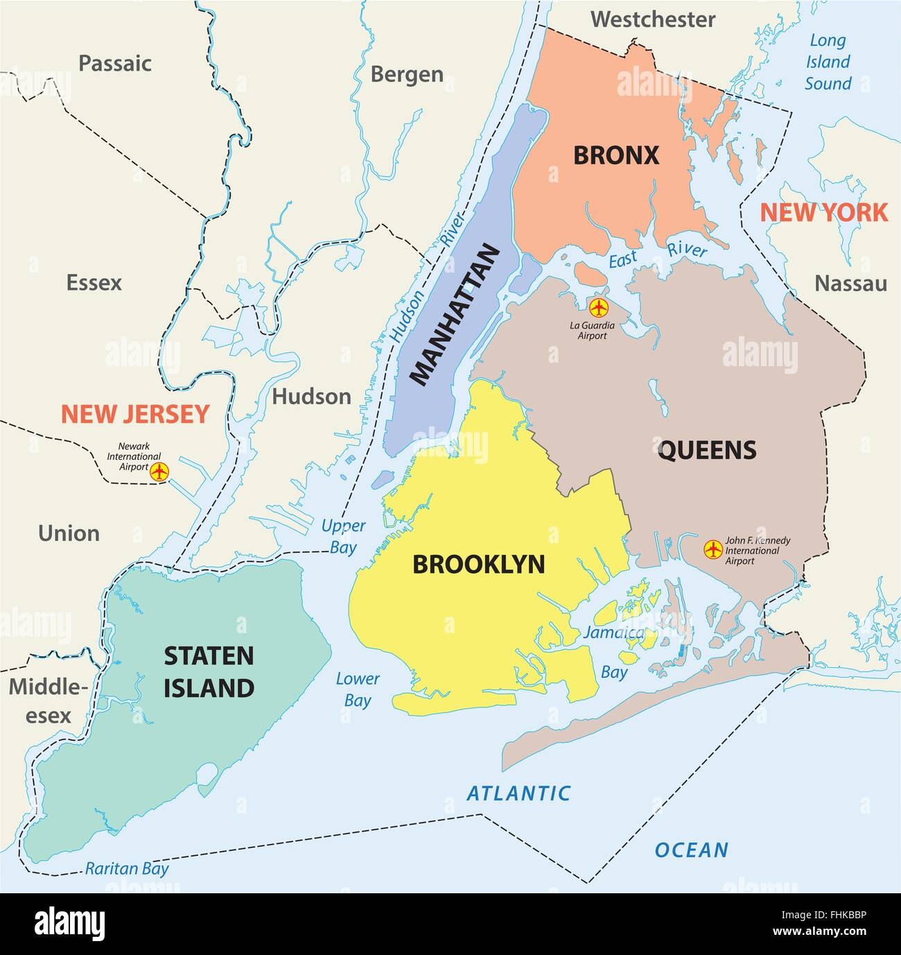 map of ny city 5 boroughs