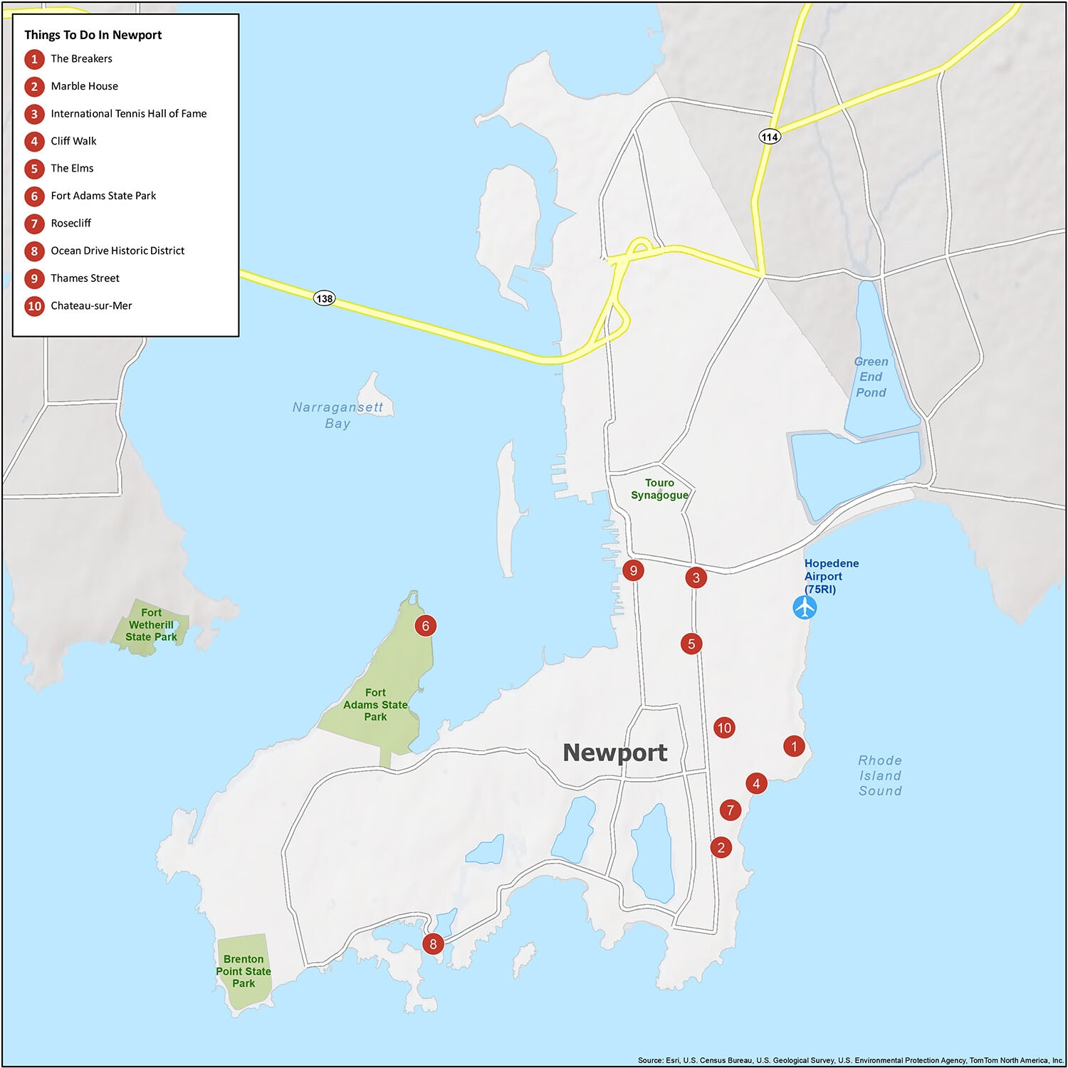 Newport Rhode Island Map GIS Geography Newport Rhode Island Map GIS Geography