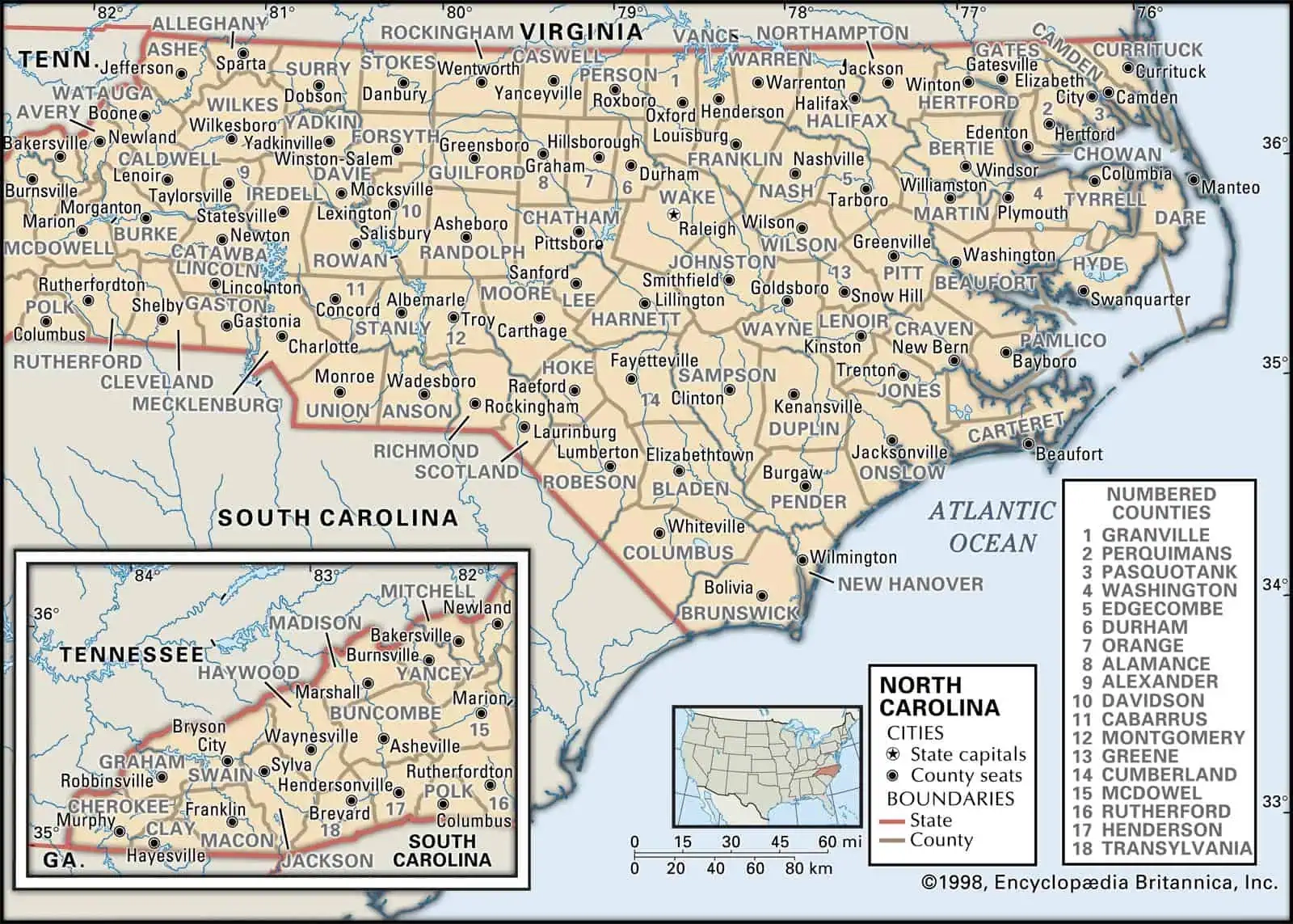 map of nc county map of nc county
