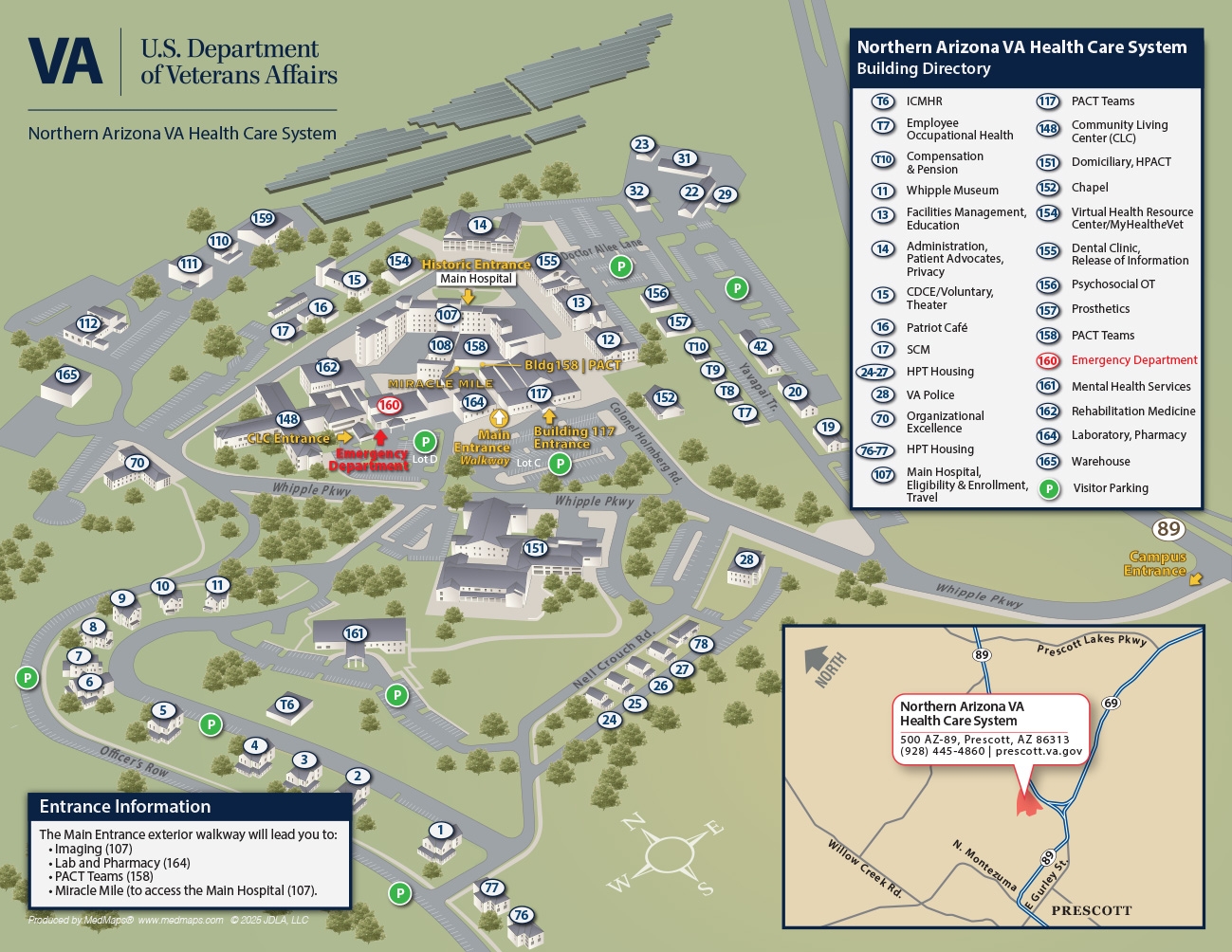 northern arizona campus map