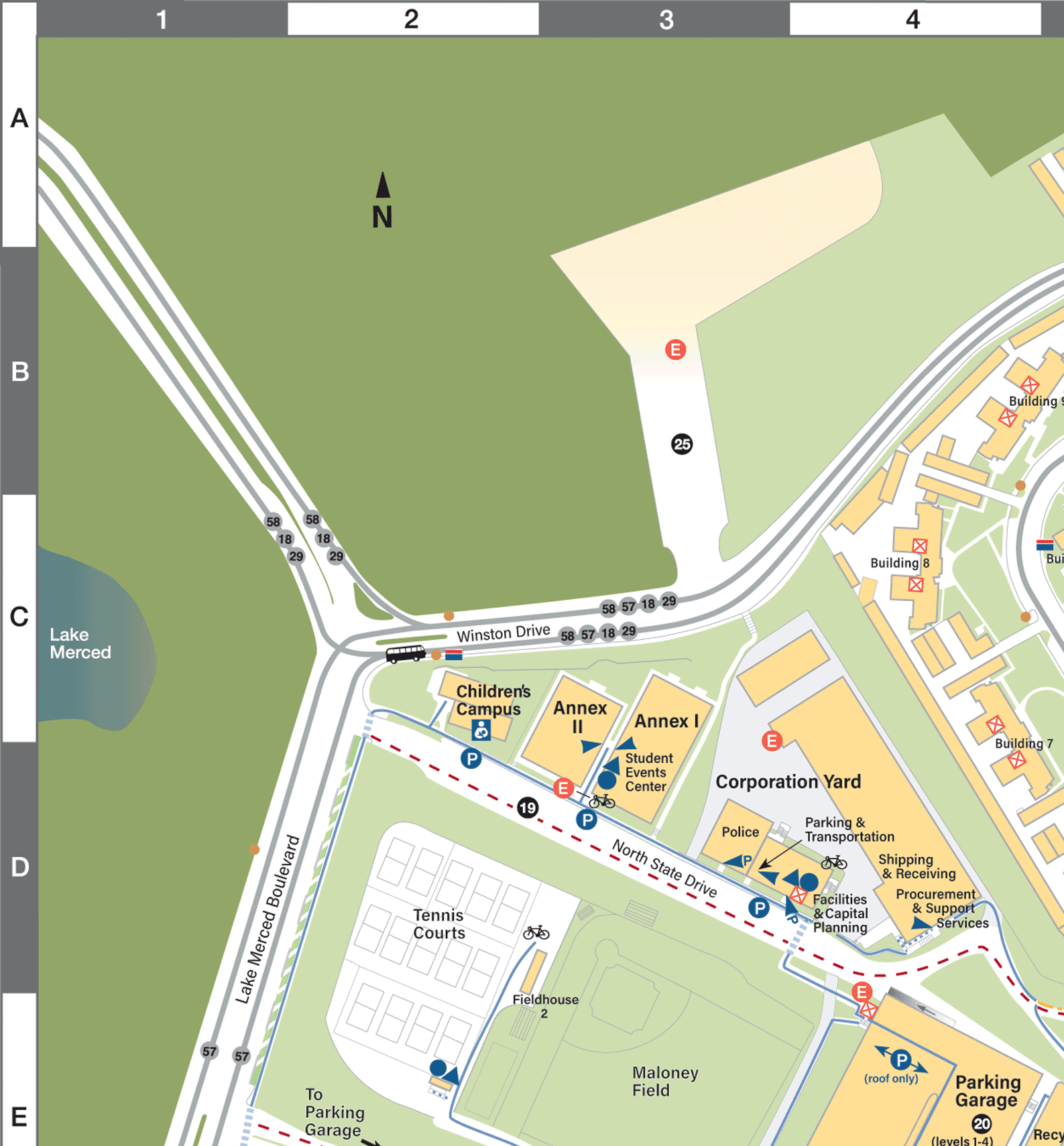 sf state campus map sf state campus map