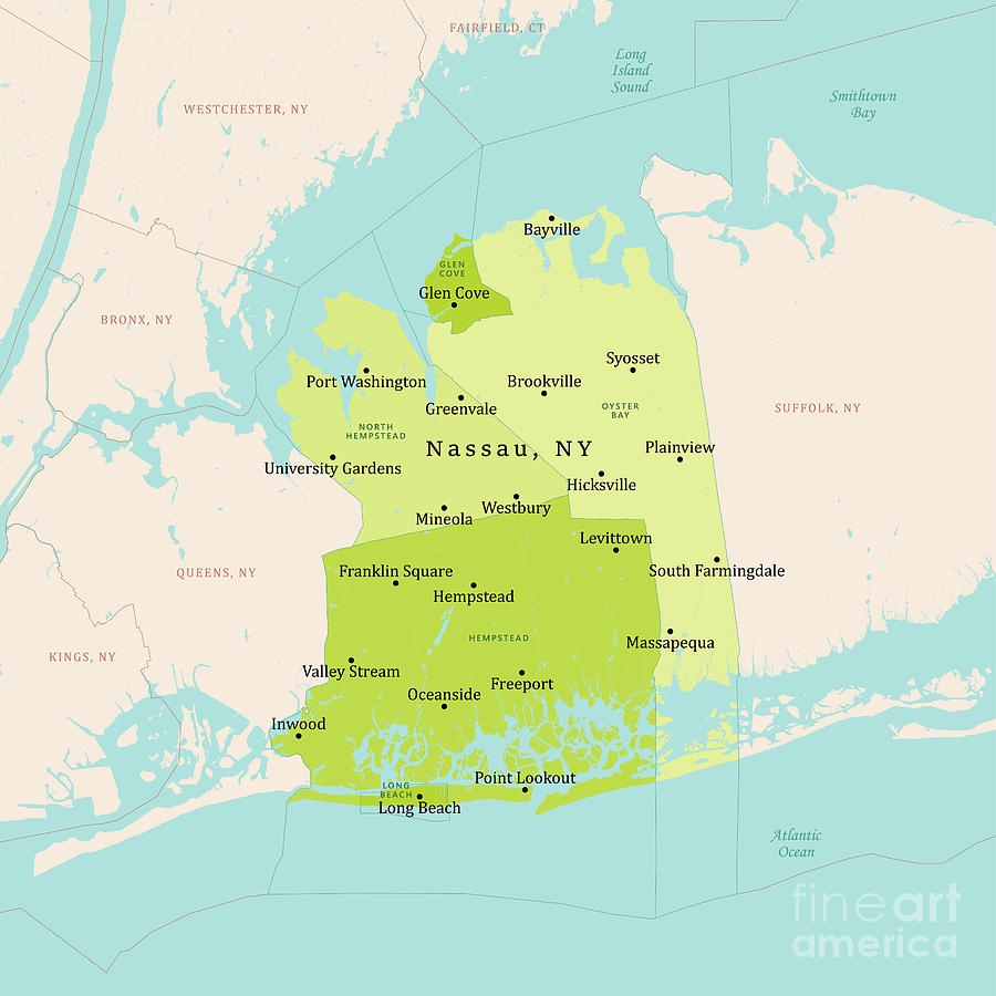 NY Nassau Vector Map Green Digital Art By Frank Ramspott Fine Art America NY Nassau Vector Map Green Digital Art By Frank Ramspott Fine Art America