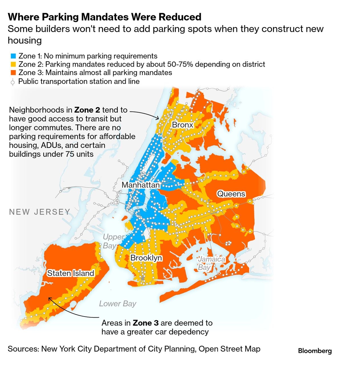NYC Maps Show Where City Of Yes Zoning Reform Could Add Housing Remove Parking Bloomberg
