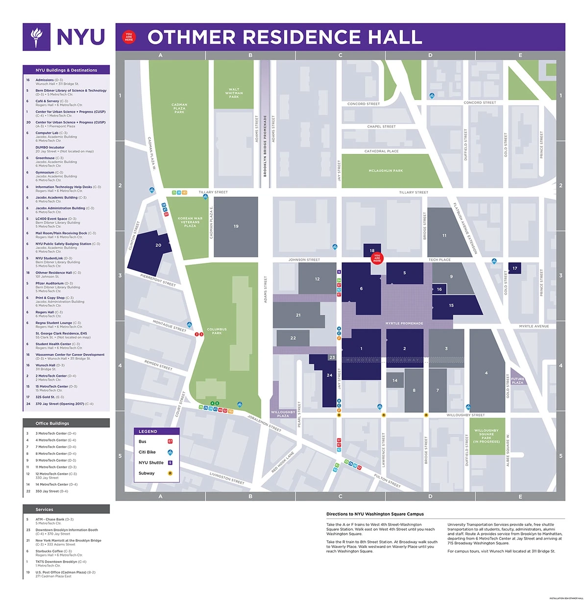 nyu campus map