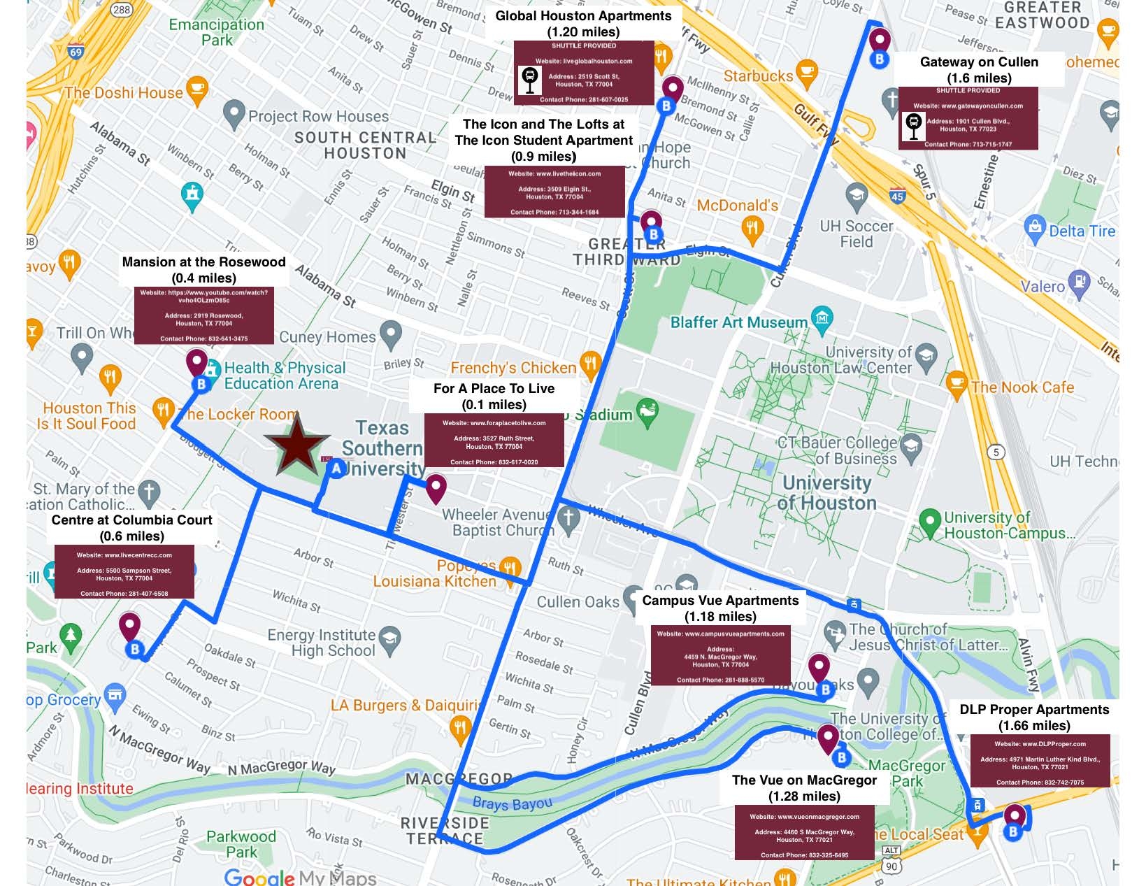 tsu campus map
