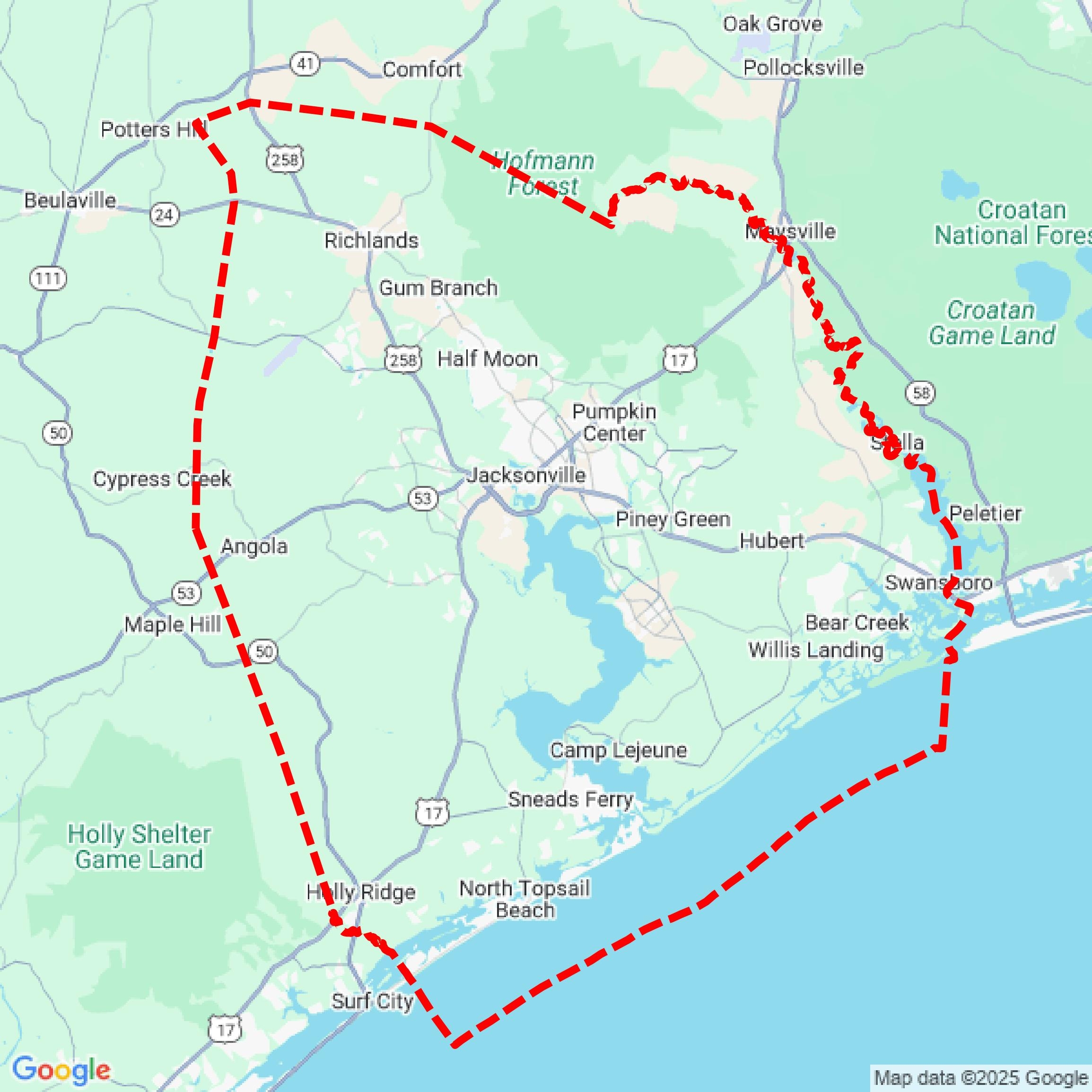 Onslow County GIS Data For CAD