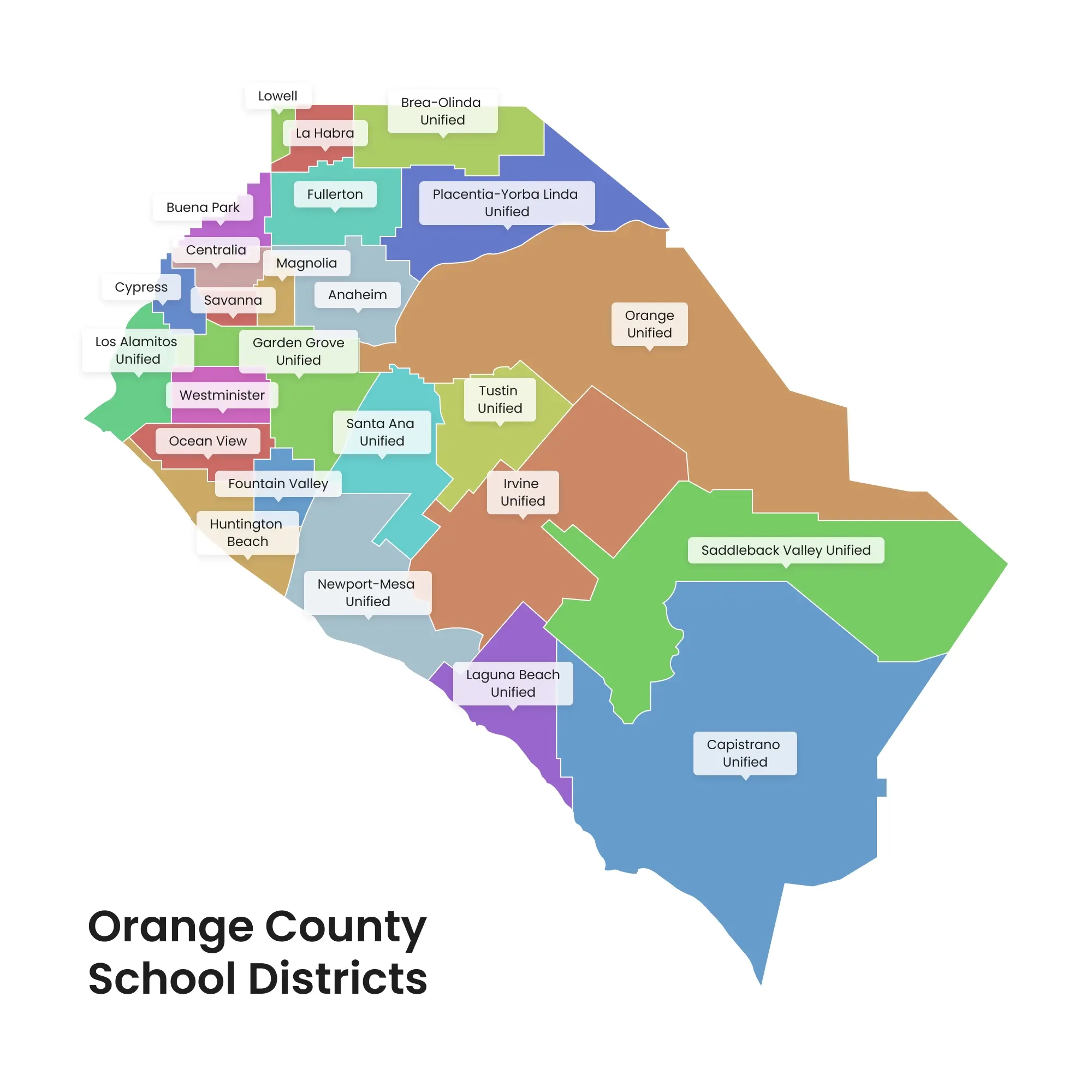 Orange County Map Orange County Map