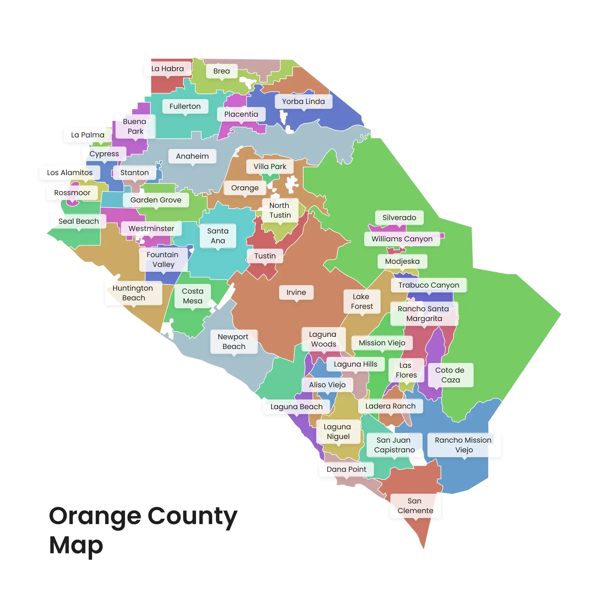 Orange County Map