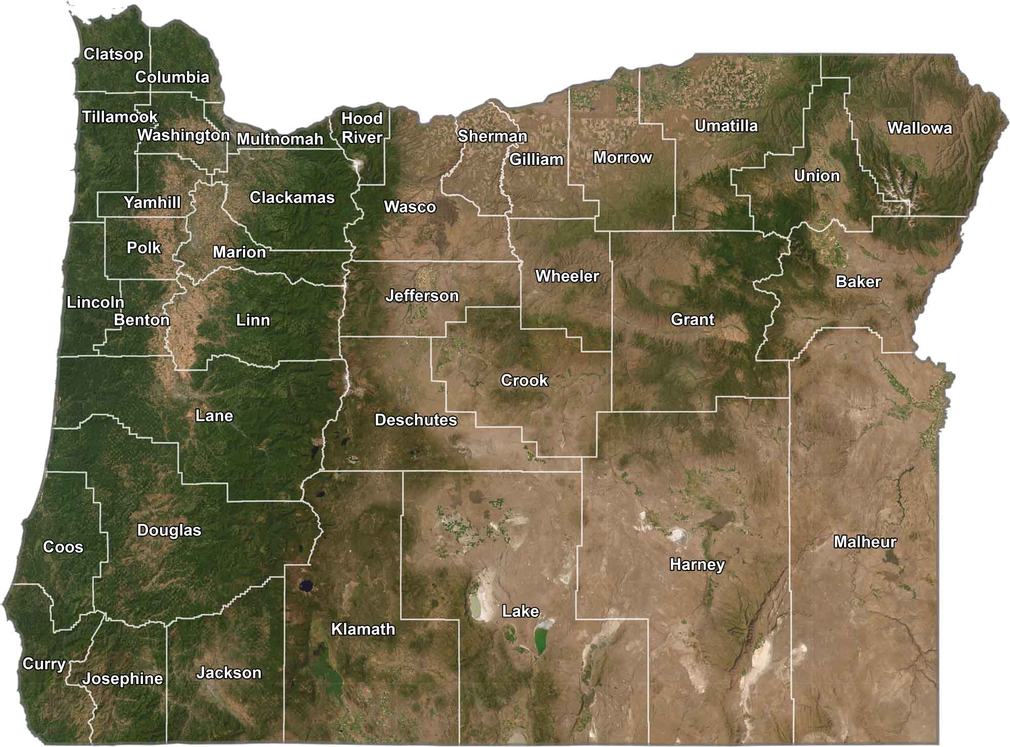 map of counties in oregon map of counties in oregon